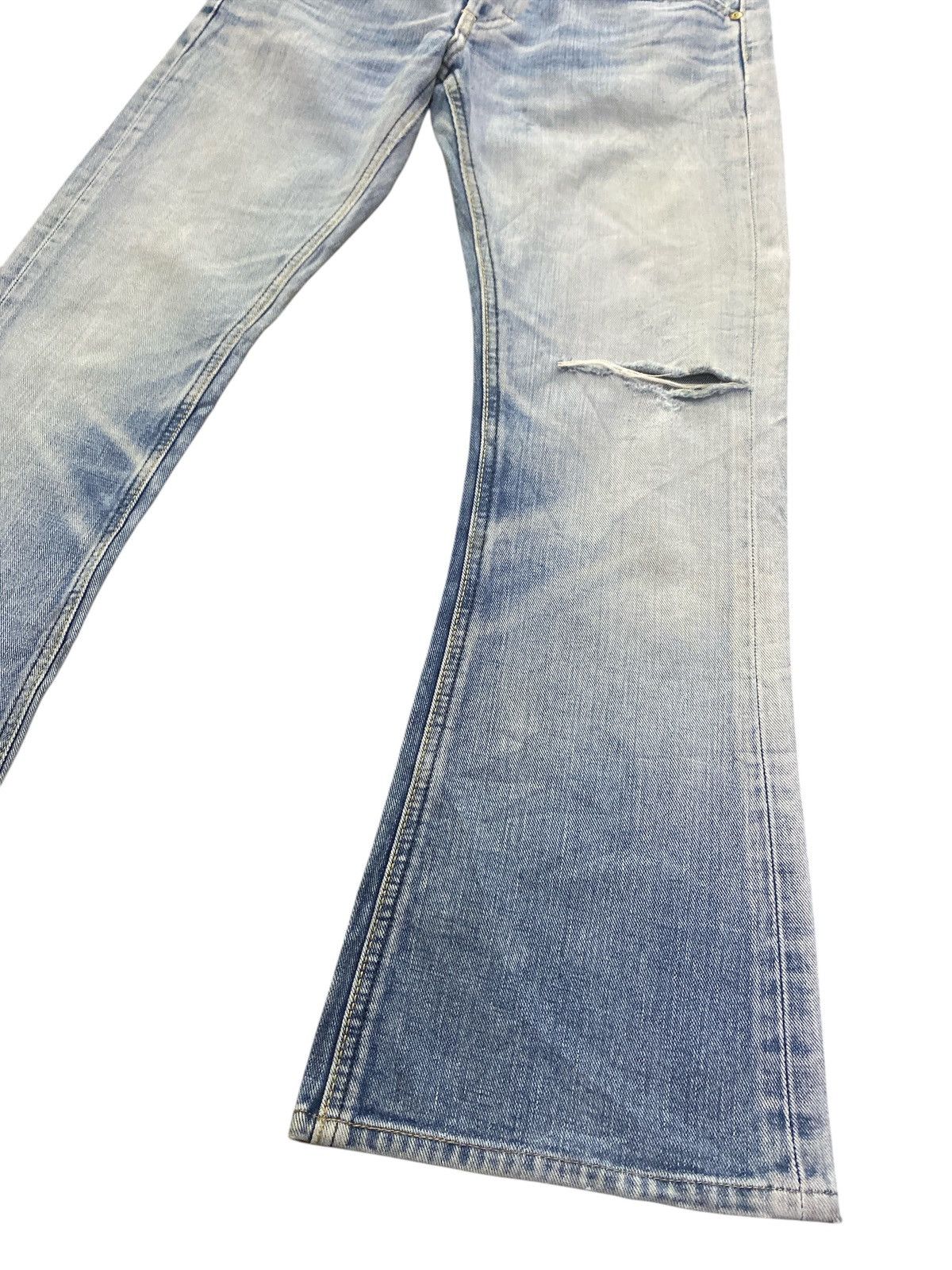 Lee × Vintage Flared Jeans Vintage Lee Riders Distressed Denim Size US 30 / EU 46 - 12 Thumbnail