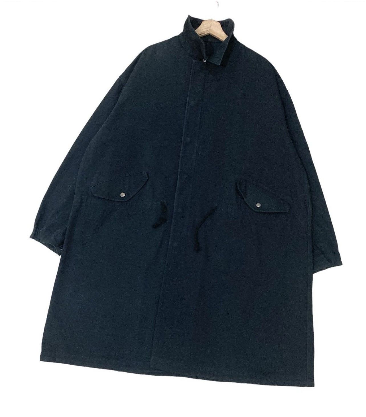 Yohji Yamamoto 🔥Y’s For Men Yohji Yamamoto Drawstring Overcoat Size US M / EU 48-50 / 2 - 5 Thumbnail