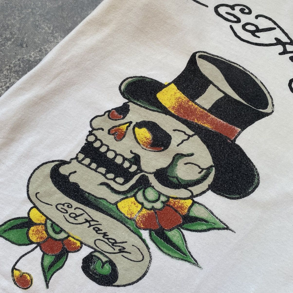 Ed Hardy Vintage Ed Hardy by Christian Audigier Big Logo y2k tee Size S / US 4 / IT 40 - 4 Thumbnail