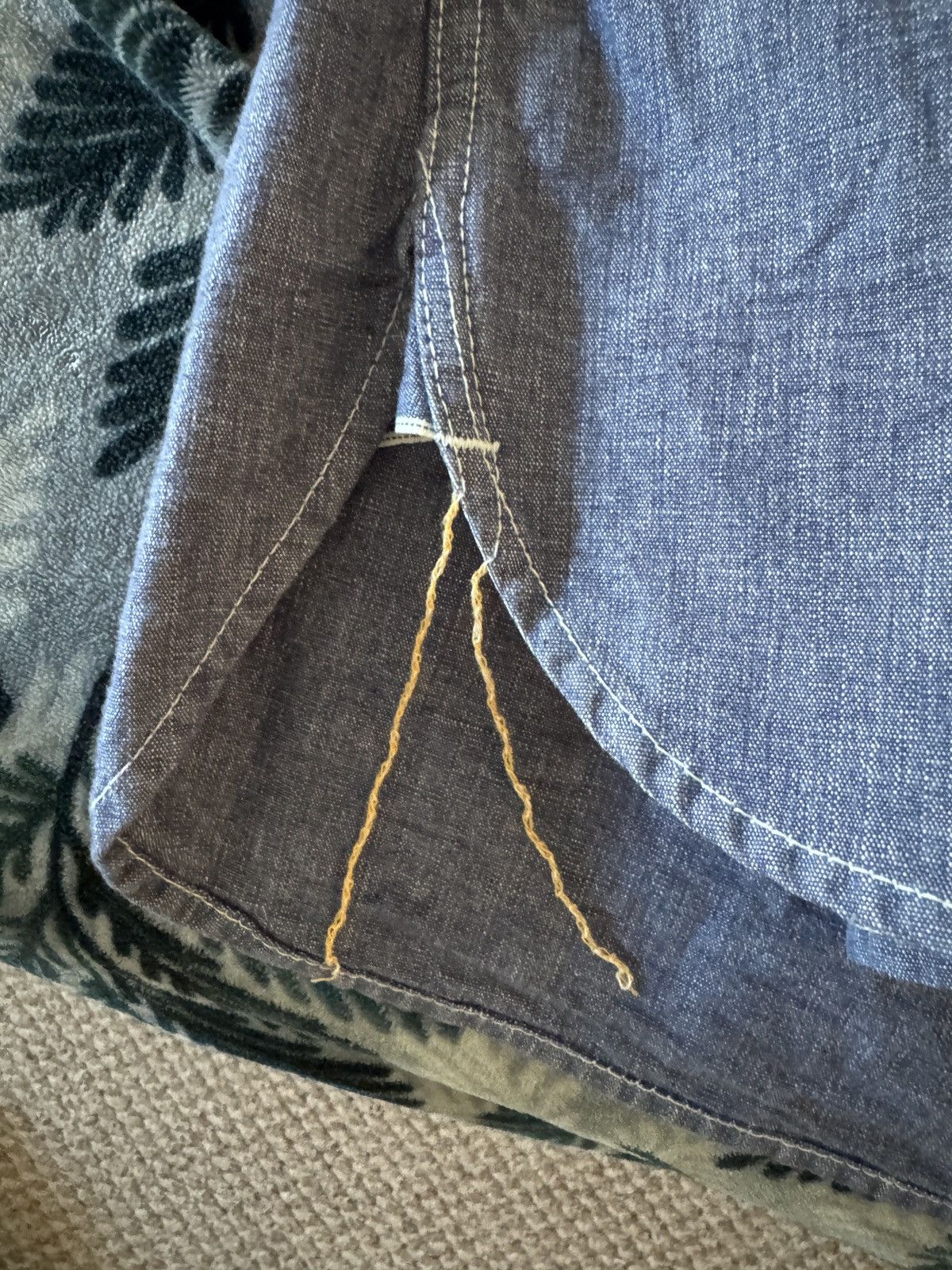 Iron Heart Iron Heart 10oz Selvedge Chambray Snap Button Shirt Size US S / EU 44-46 / 1 - 8 Thumbnail