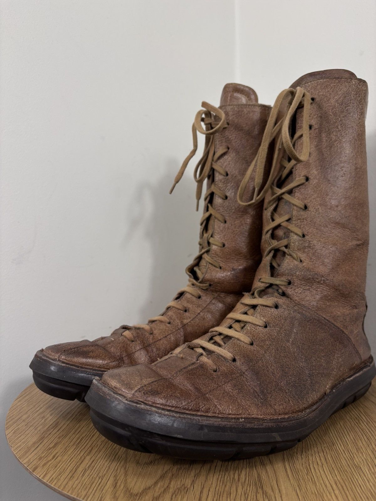 Bally Bally BearthTrek Men’s Distressed Leather Combat Boots Size US 8.5 / EU 41-42 - 11 Thumbnail