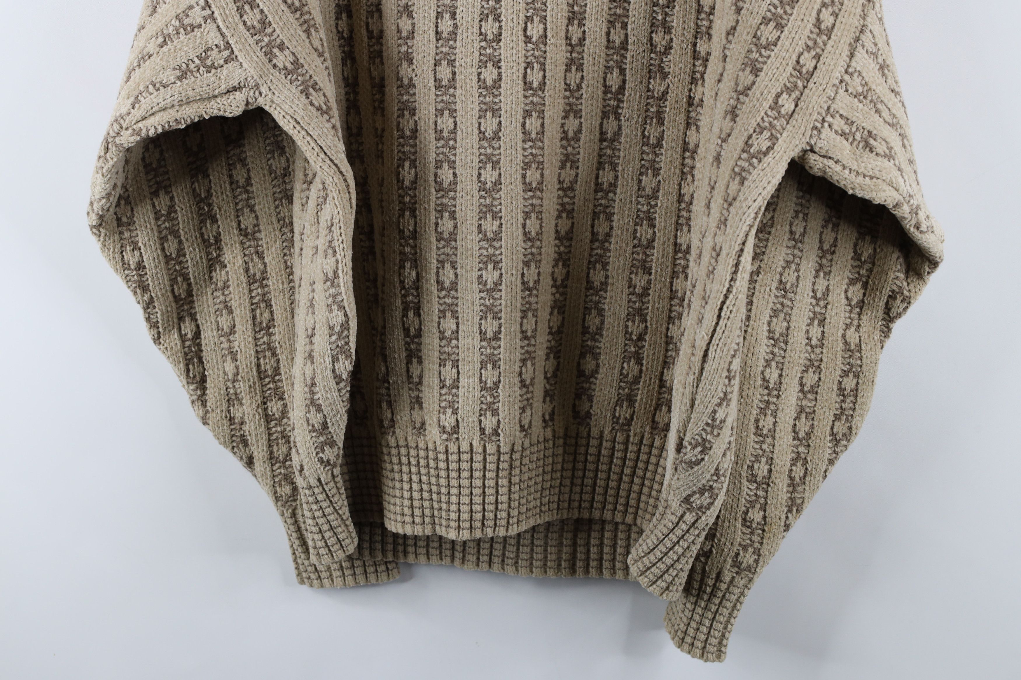 Vintage Vintage 90s Streetwear Knit Fleece Crewneck Sweater Beige Size US XL / EU 56 / 4 - 8 Thumbnail