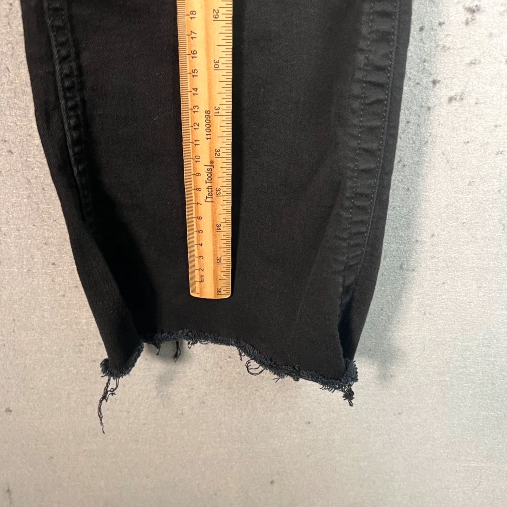 Rag & Bone VINTAGE rag & bone Jeans Womens 28 Jane High-Rise Flared Black Denim Jeans, 27 Inseam, Cotton Blend, Dark Wash, Size 28, Flared, Womens Size 28" / US 6 / IT 42 - 7 Thumbnail
