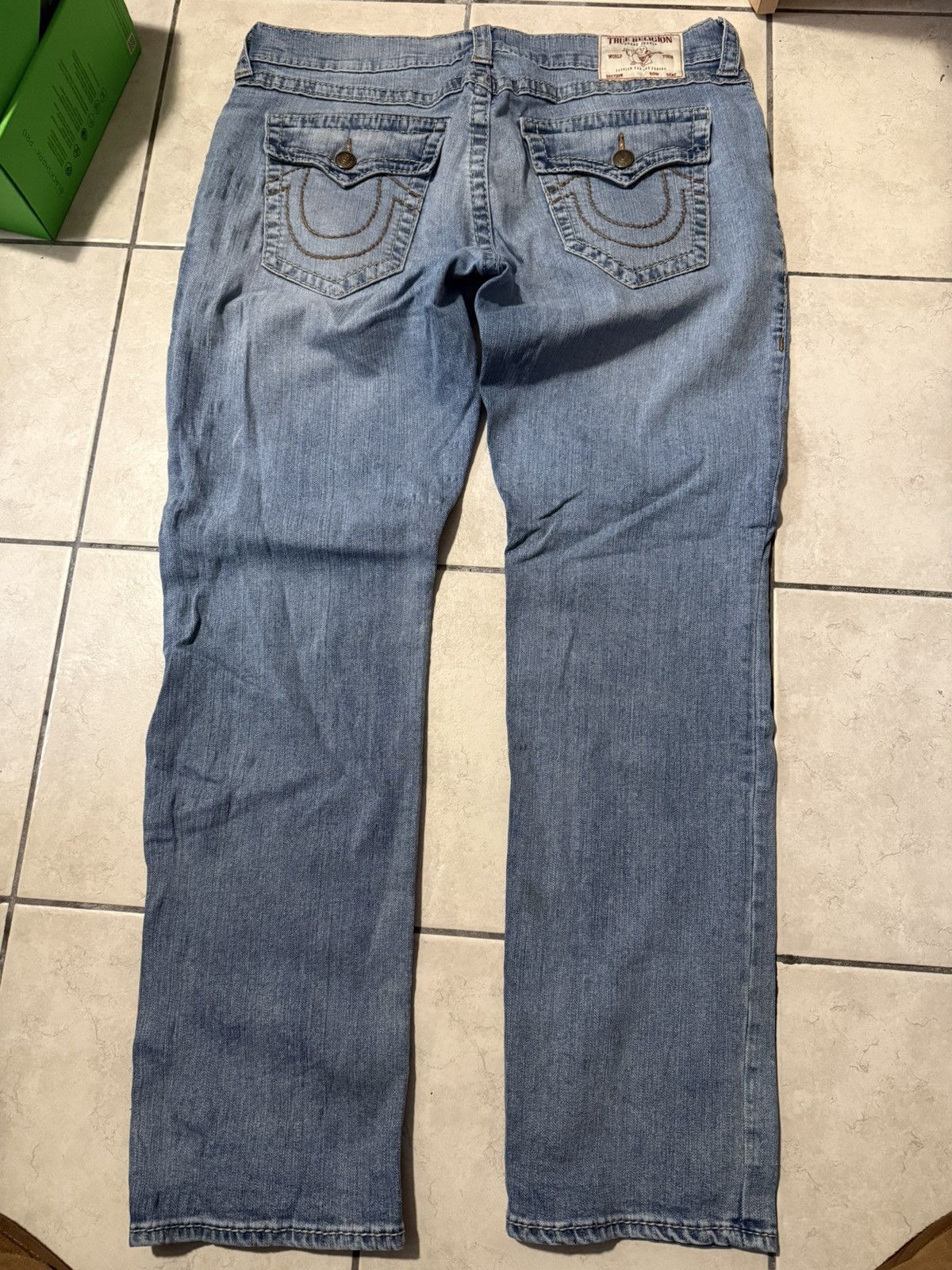 True Religion True Religion Ricky Relaxed Straight Jeans Size US 38 / EU 54 - 2 Thumbnail