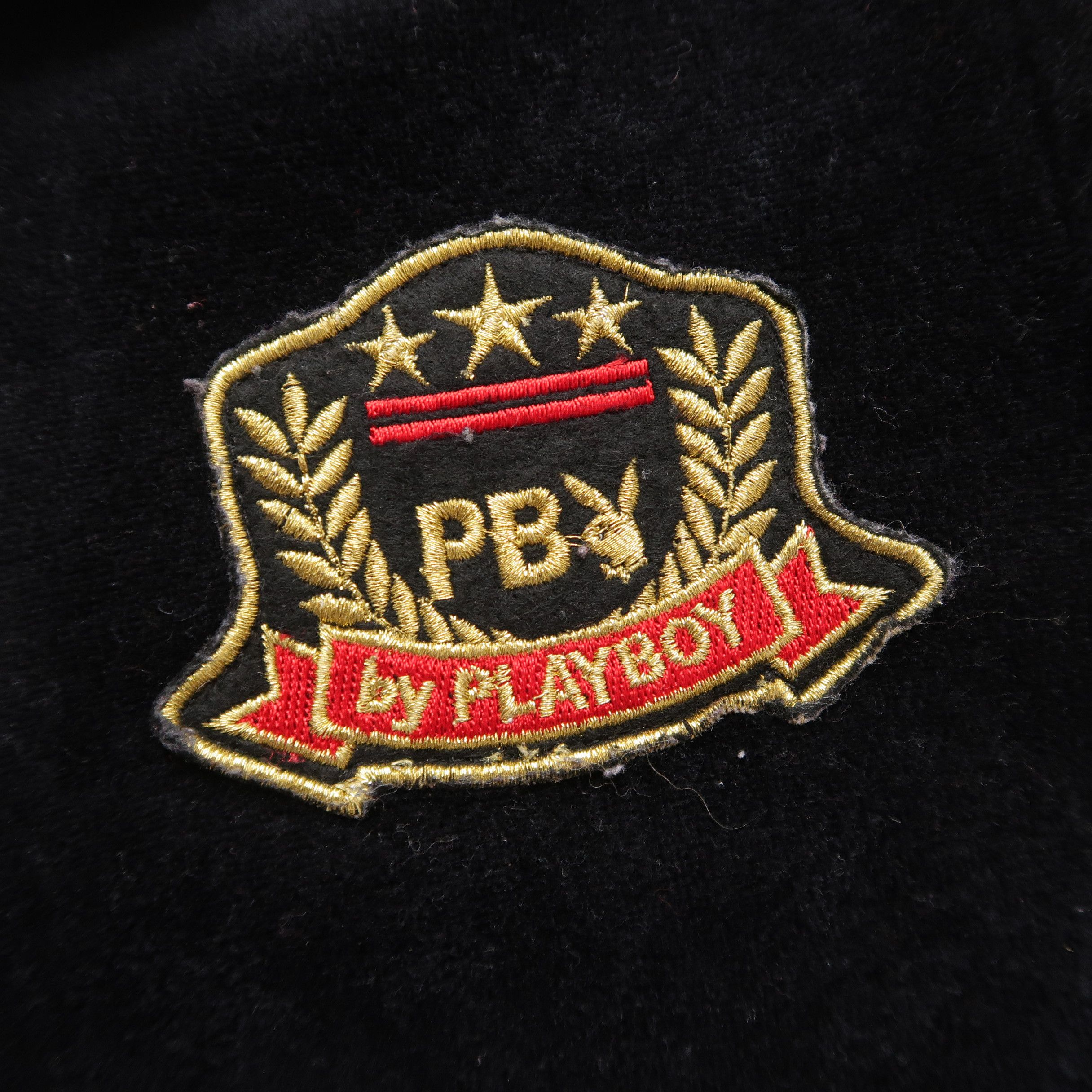 Japanese Brand 2000s Playboy Track Jacket Velvet Gold Tapped Size L / US 10 / IT 46 - 6 Thumbnail