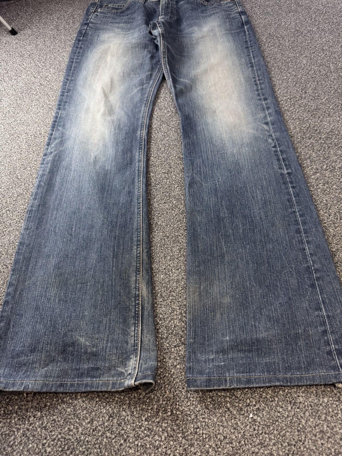 Lee × Number (N)ine Vintage 90s Flared Japanese Lee Fade Aging Washed Distressed Size US 31 - 7 Thumbnail