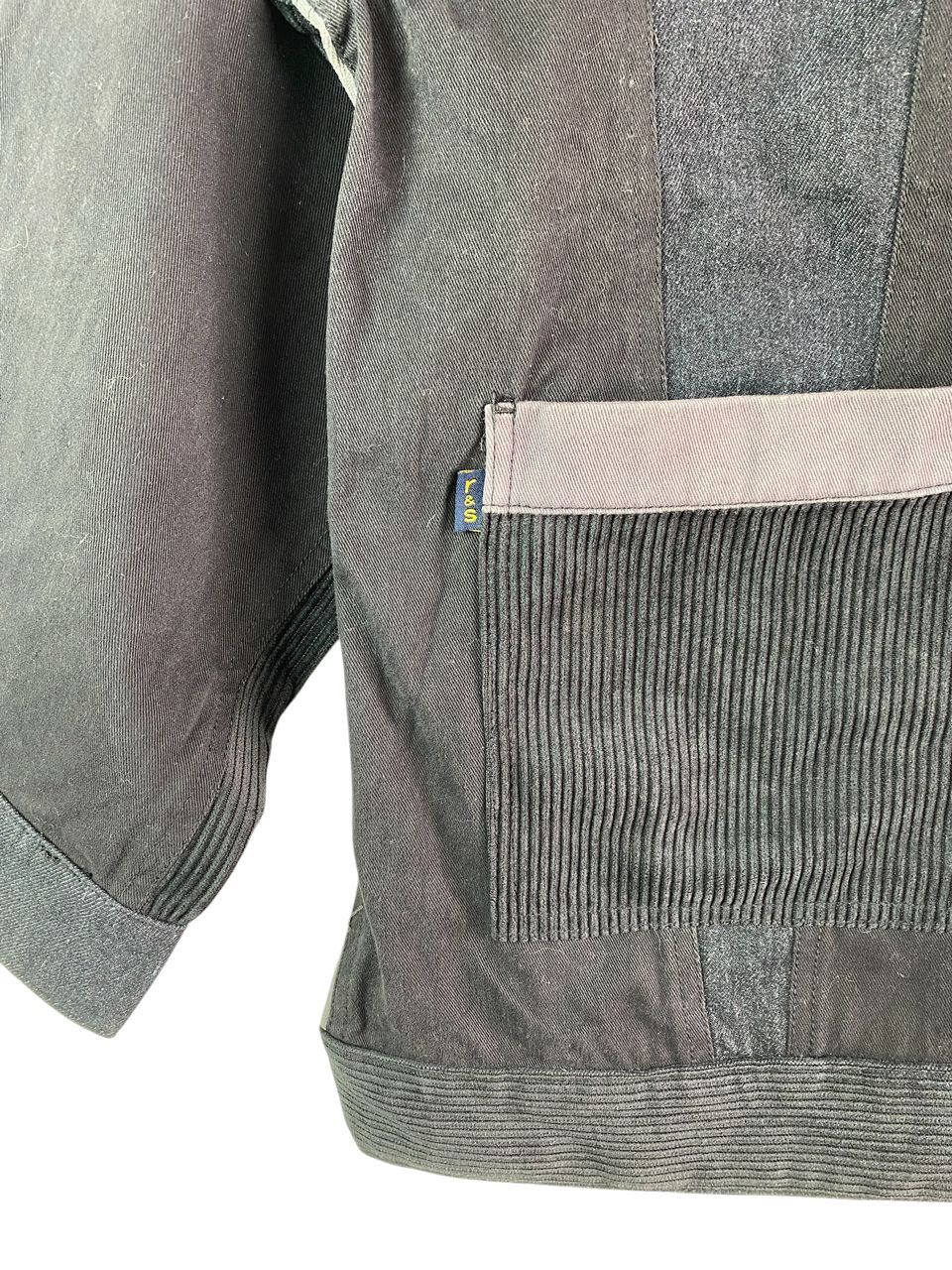 Japanese Brand Rivet & Surge art of fabric mix fabric patch chore jacket Size US L / EU 52-54 / 3 - 4 Thumbnail