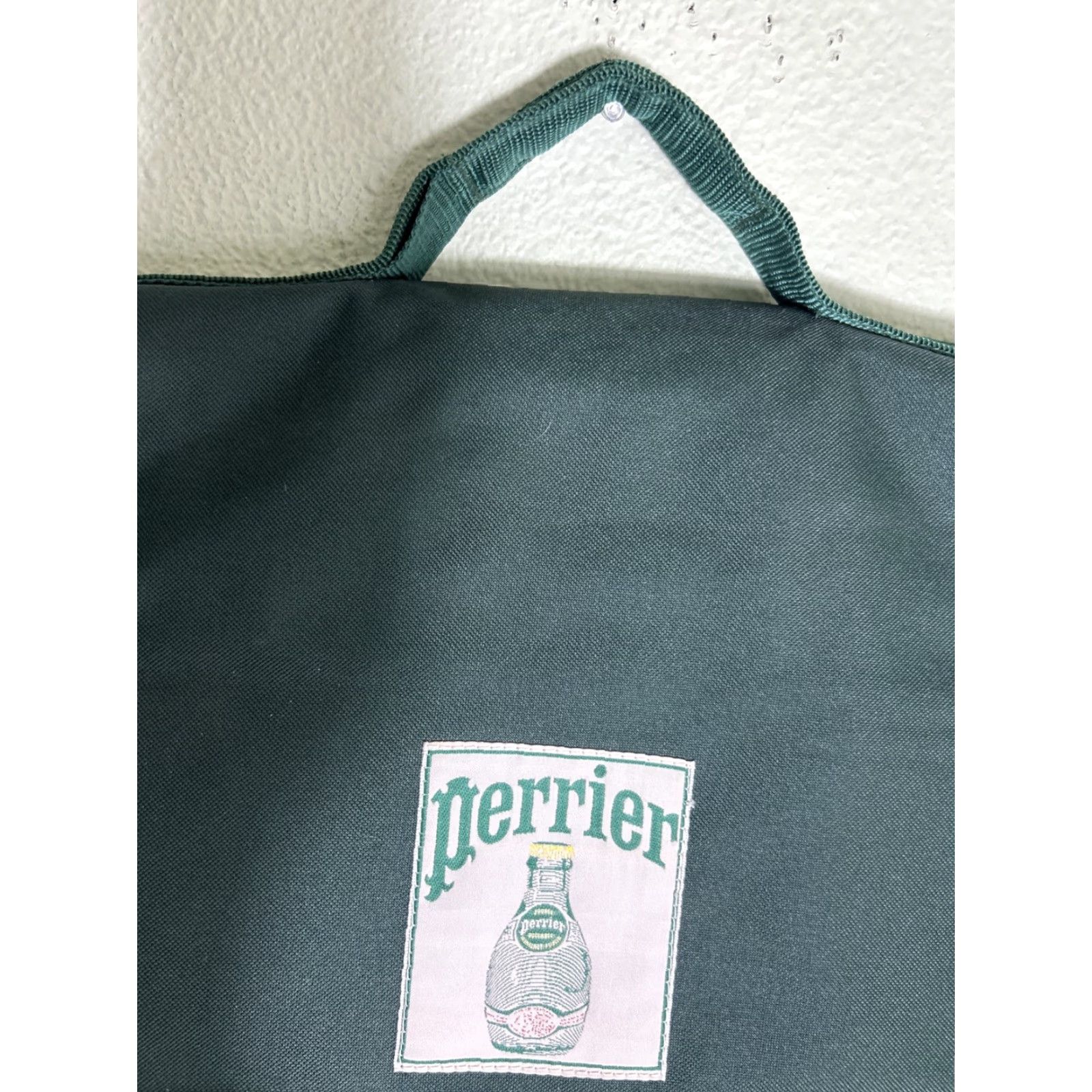 Vintage VINTAGE Perrier Sparkling Water Crossbody Messenger Bag Green 17x12x6 Large Men Size ONE SIZE - 7 Thumbnail