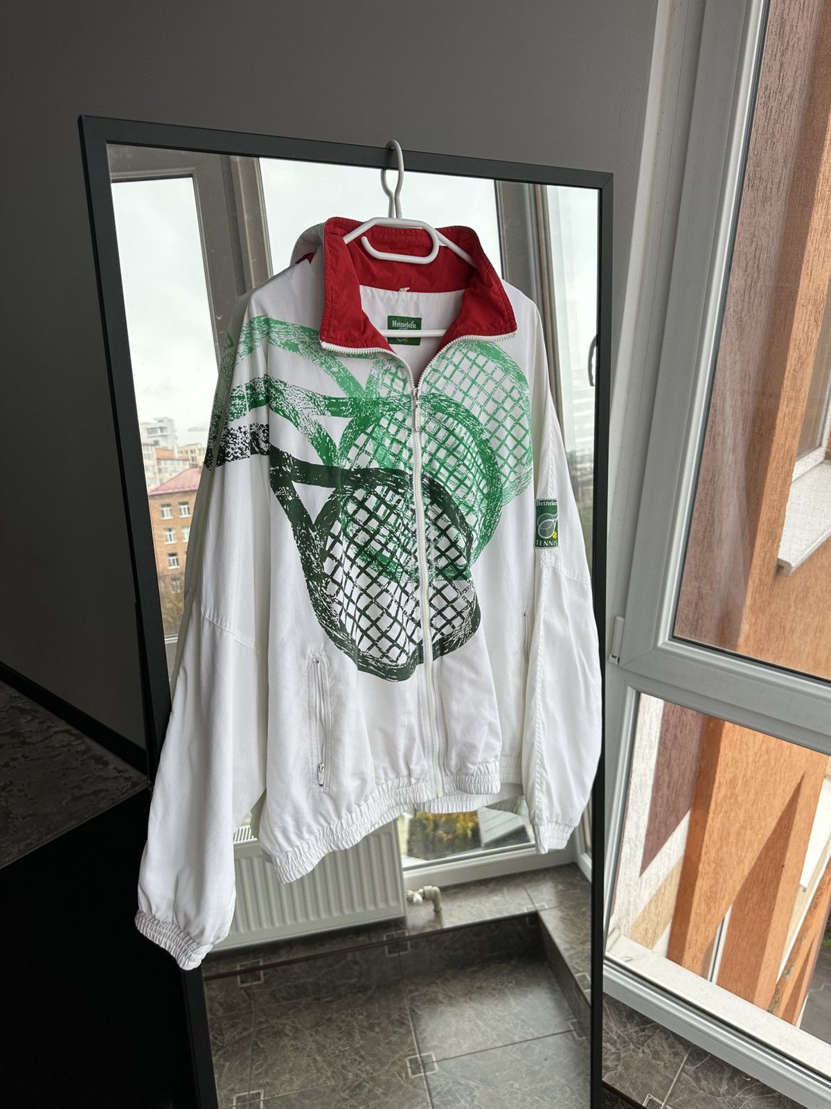 Heineken Vintage Heineken Tennis Windbreaker Limited Jacket 1990s Size US L / EU 52-54 / 3 - 1 Thumbnail