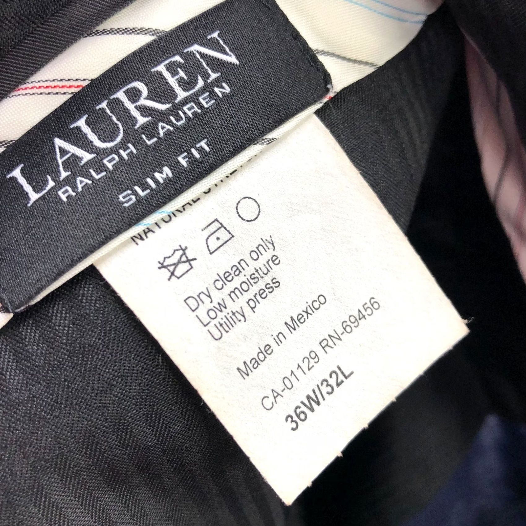 Ralph Lauren Lauren Ralph Lauren Black Label SLIM FIT Dress Pants Blue 36x31 36W 31L Wool Tapered Flat Front Belt Loops SD Casual Formal Workwear Mens Pants Size US 36 / EU 52 - 7 Thumbnail