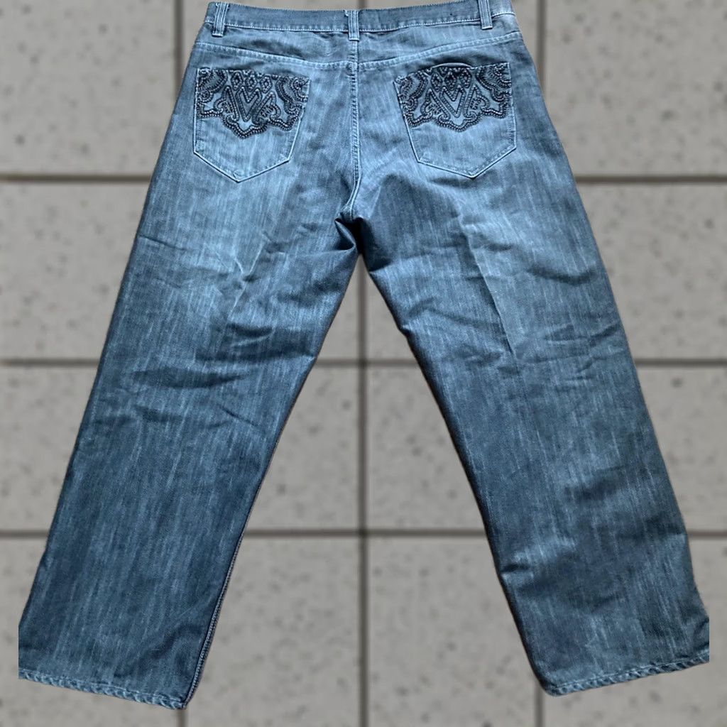 Avirex VINTAGE Avirex Jeans Mens 38x32 Black Denim Baggy Hip Hop 90s Gothic Straight Relaxed 5-Pocket Men Baggy Jeans Size US 38 / EU 54 - 1 Thumbnail