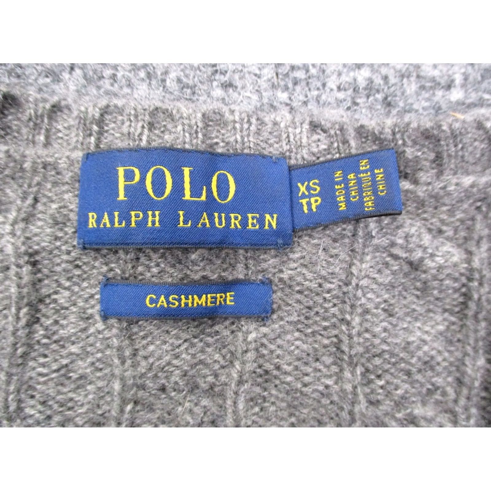 Polo Ralph Lauren Polo Ralph Lauren Sweater Womens XS Gray Cashmere Cable Knit Relaxed Lightweight Size XS / US 0-2 / IT 36-38 - 6 Thumbnail