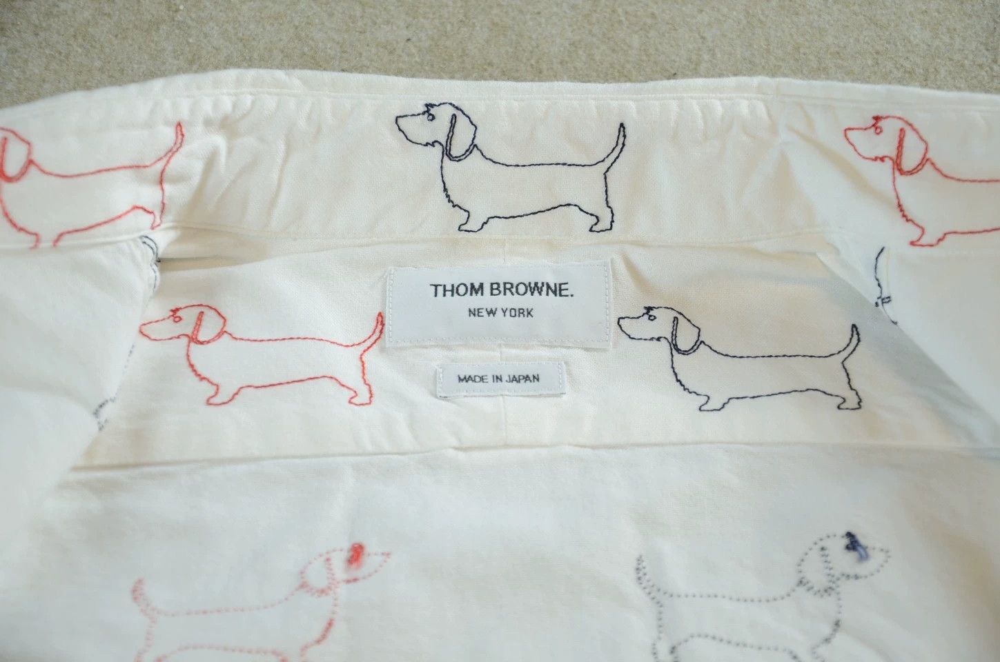 Thom Browne Thom Browne Dachshund Embro Runway Oxford White Shirt Size 2 Size US M / EU 48-50 / 2 - 8 Thumbnail