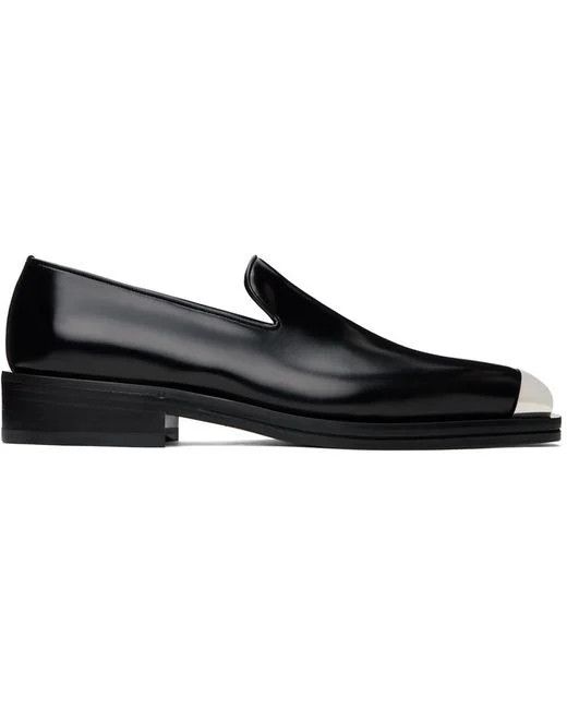 Salvatore Ferragamo o1s1rm0924 Metal Tip Loafers in Black Size US 12.5 / EU 45-46 - 1 Thumbnail