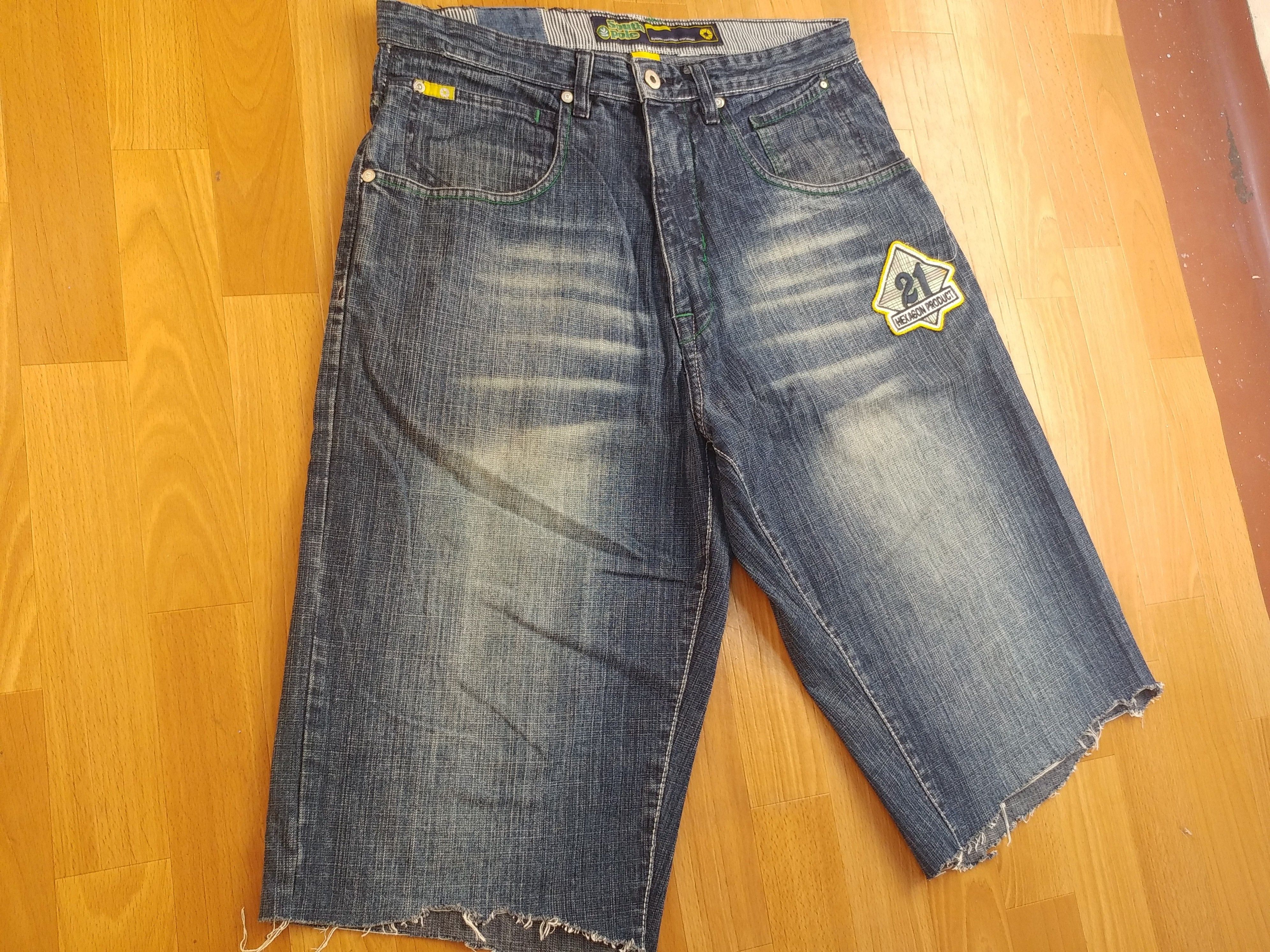 Southpole Southpole shorts, vintage hip hop baggy jeans, 90s size W 32 Size US 32 / EU 48 - 7 Thumbnail