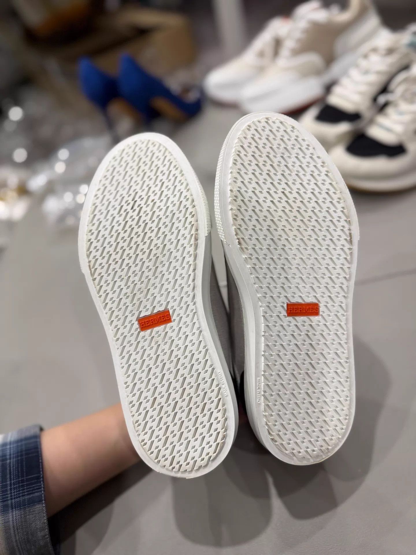 Hermes Hermes Classic Colorblock Gray Sneaker 37.5 99 New Size US 7 / IT 37 - 3 Thumbnail