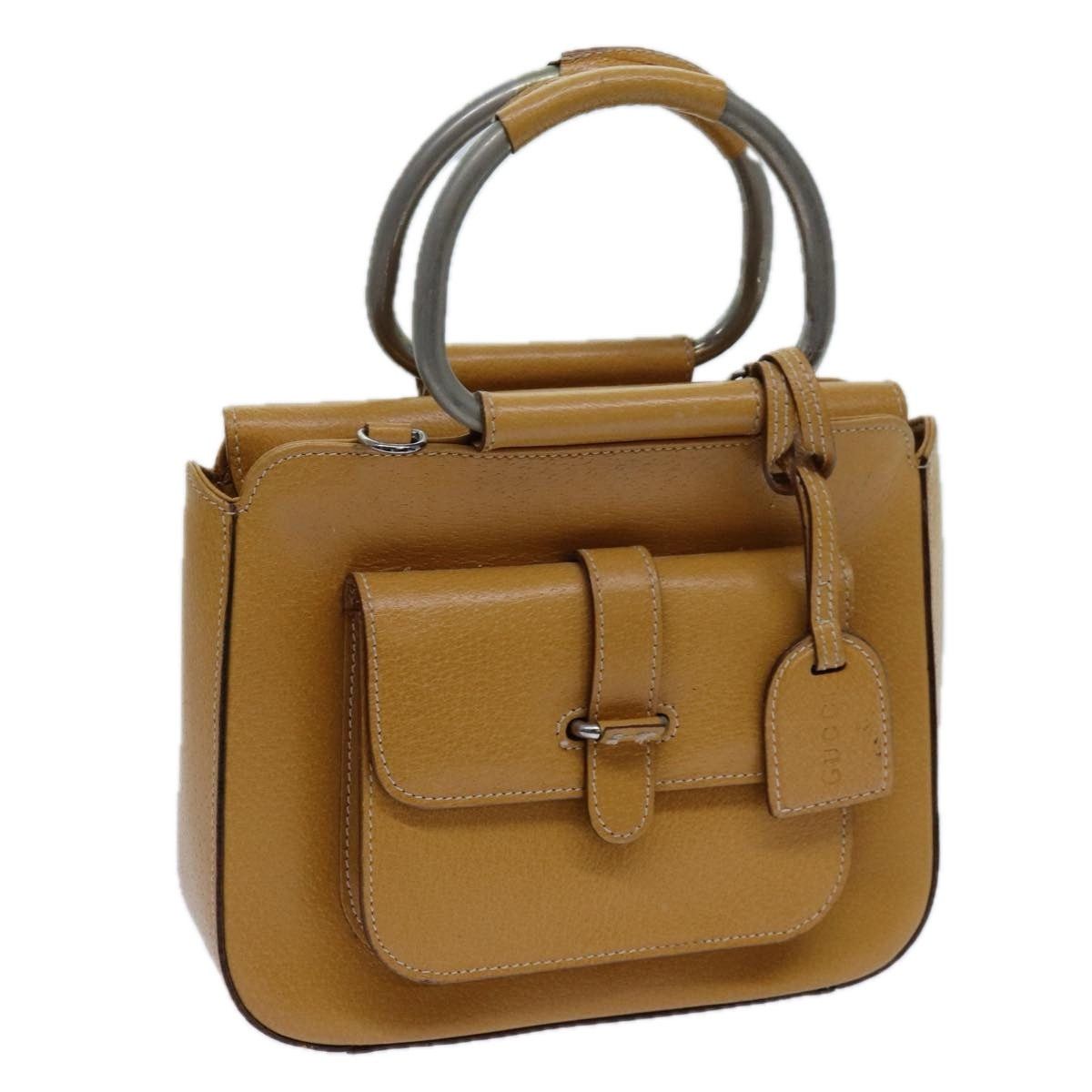 Gucci GUCCI Hand Bag Leather Brown Size ONE SIZE - 1 Thumbnail