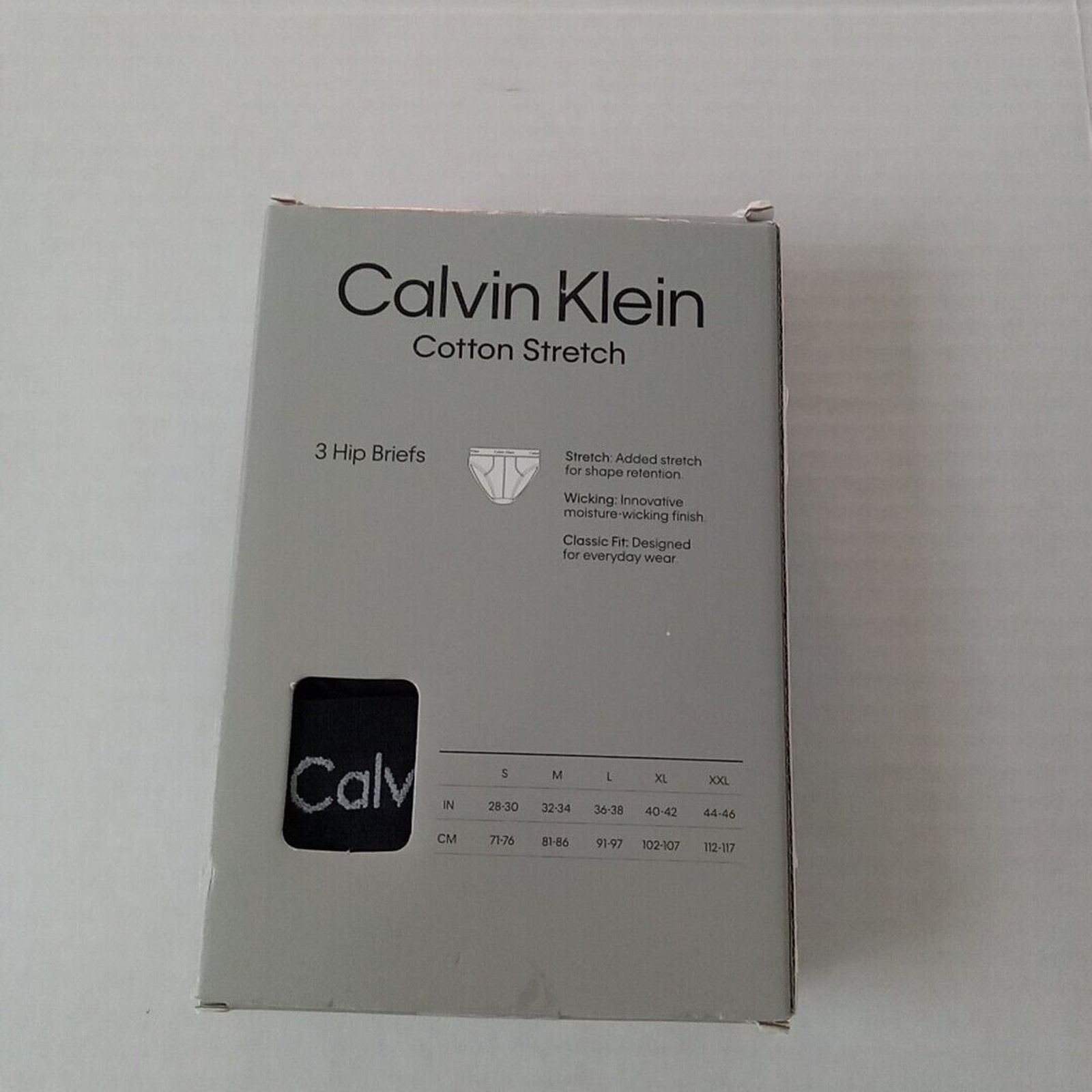 Calvin Klein Calvin Klein Classic Hip Brief 3 Pack Black Men's Size 2XL Size 44 - 2 Thumbnail