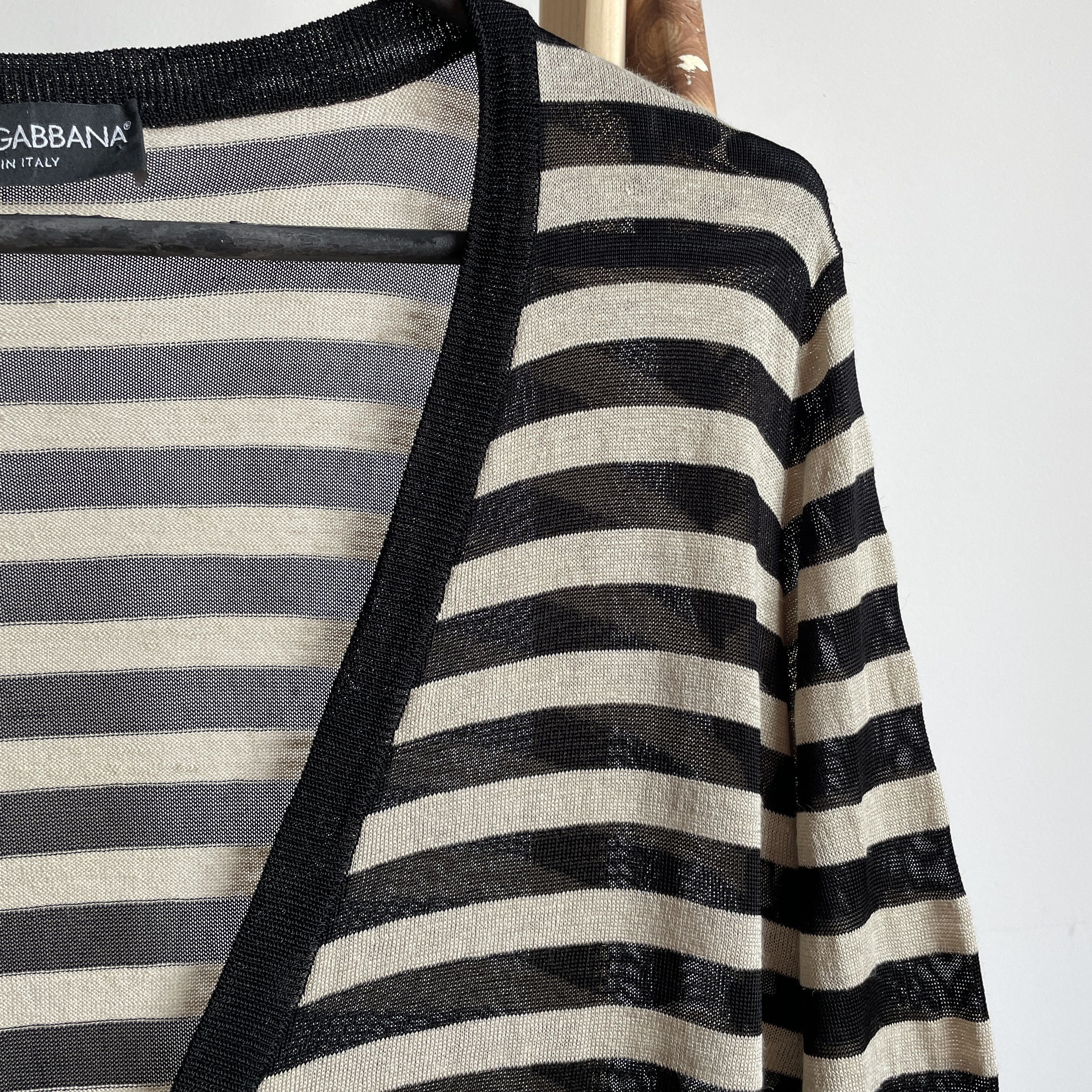 Dolce & Gabbana Dolce & Gabbana Womens Striped Cardigan Size IT 44 Size M / US 6-8 / IT 42-44 - 5 Thumbnail
