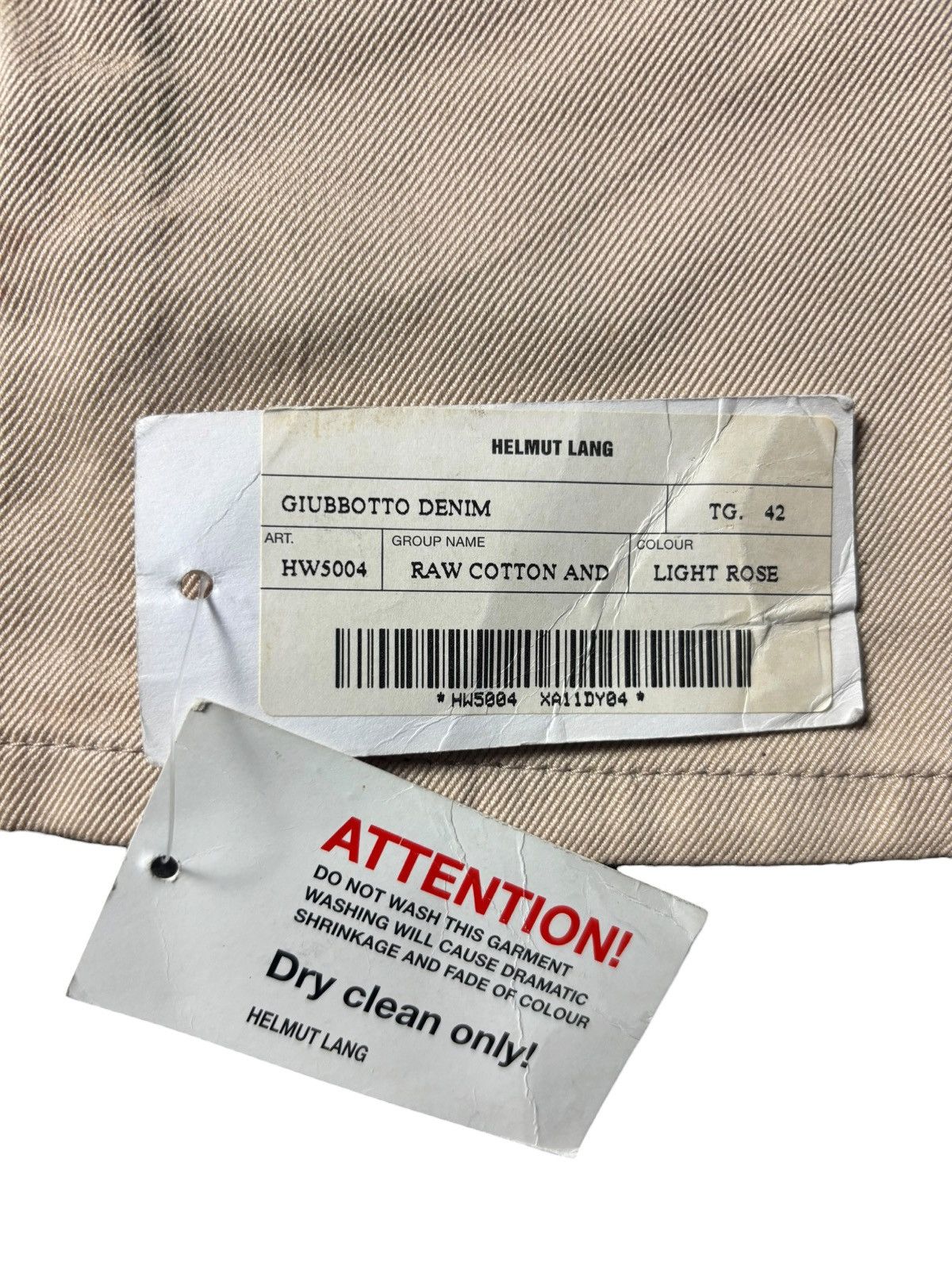 Helmut Lang 1990s Helmut Lang Oversleeve Raw Silk Denim Jacket Deadstock Size US S / EU 44-46 / 1 - 5 Thumbnail
