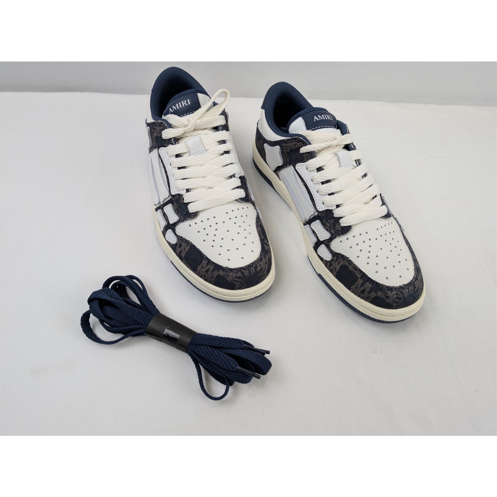 Amiri o1rshd1 MA Quad Skeleton Top Low Sneakers in Midnight Indigo Size US 9 / EU 42 - 6 Thumbnail