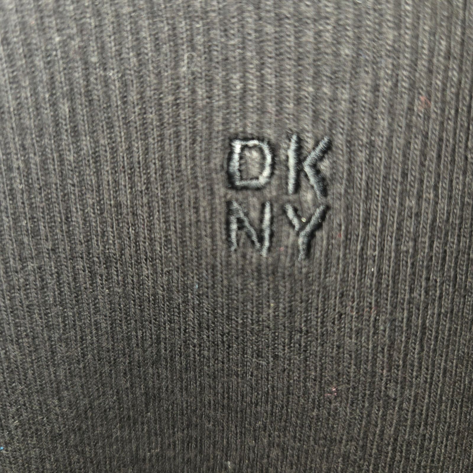 DKNY DKNY Women's Black Ribbed T-Shirt - Size XXL Size XXL / US 16-18 / IT 52-54 - 4 Thumbnail