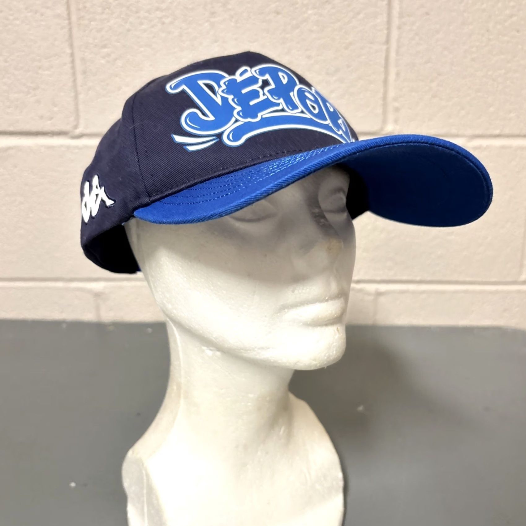 Kappa Kappa Depor Graffiti Style Blue Snapback Hat Adjustable Adult Men One Size Mens Hats Size ONE SIZE - 2 Thumbnail