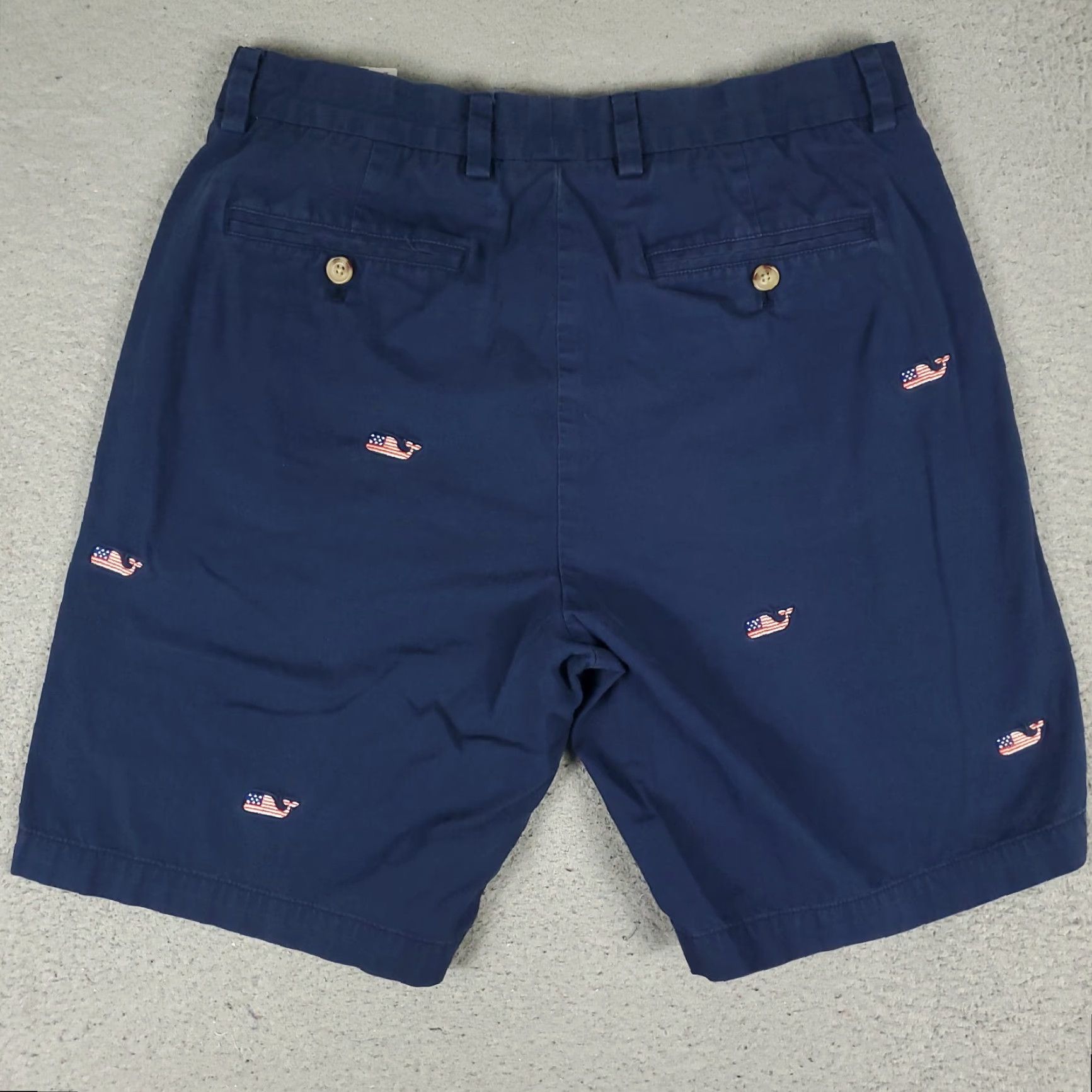 Vineyard Vines VINTAGE Vineyard Vines Shorts Mens Size 32 Blue Cotton Casual Flat Front Chino Preppy Size US 32 / EU 48 - 7 Thumbnail