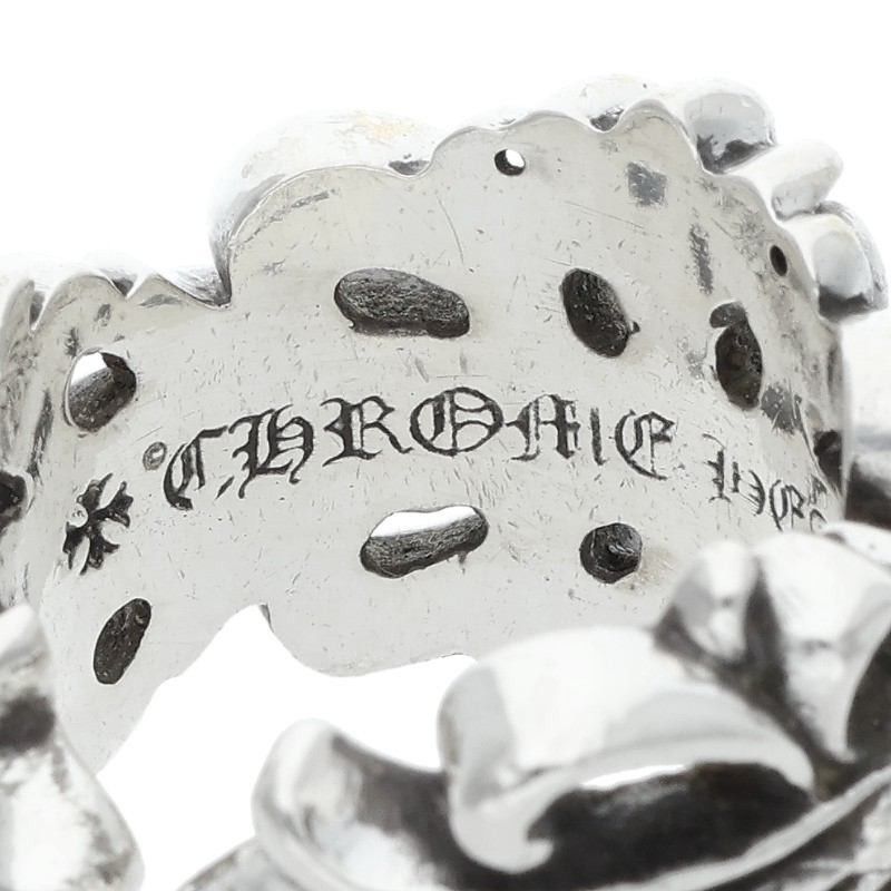 Chrome Hearts Chrome Hearts DBL FLRL CRS Silver Ring Size ONE SIZE - 3 Thumbnail
