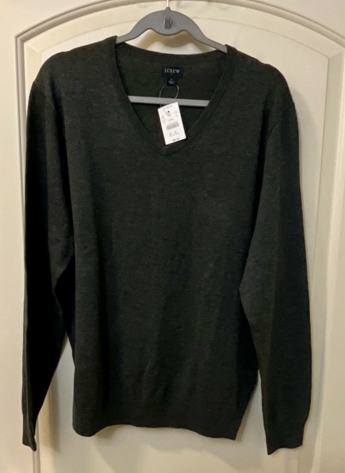 J.Crew J. Crew Men's Dark Gray V-neck Sweater L Size US L / EU 52-54 / 3 - 1 Thumbnail