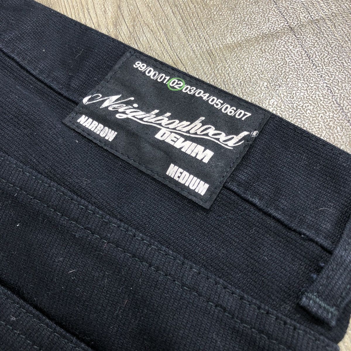 Japanese Brand × Neighborhood 2002s Neighborhood Narrow Black Denim Pants Size US 33 - 10 Thumbnail