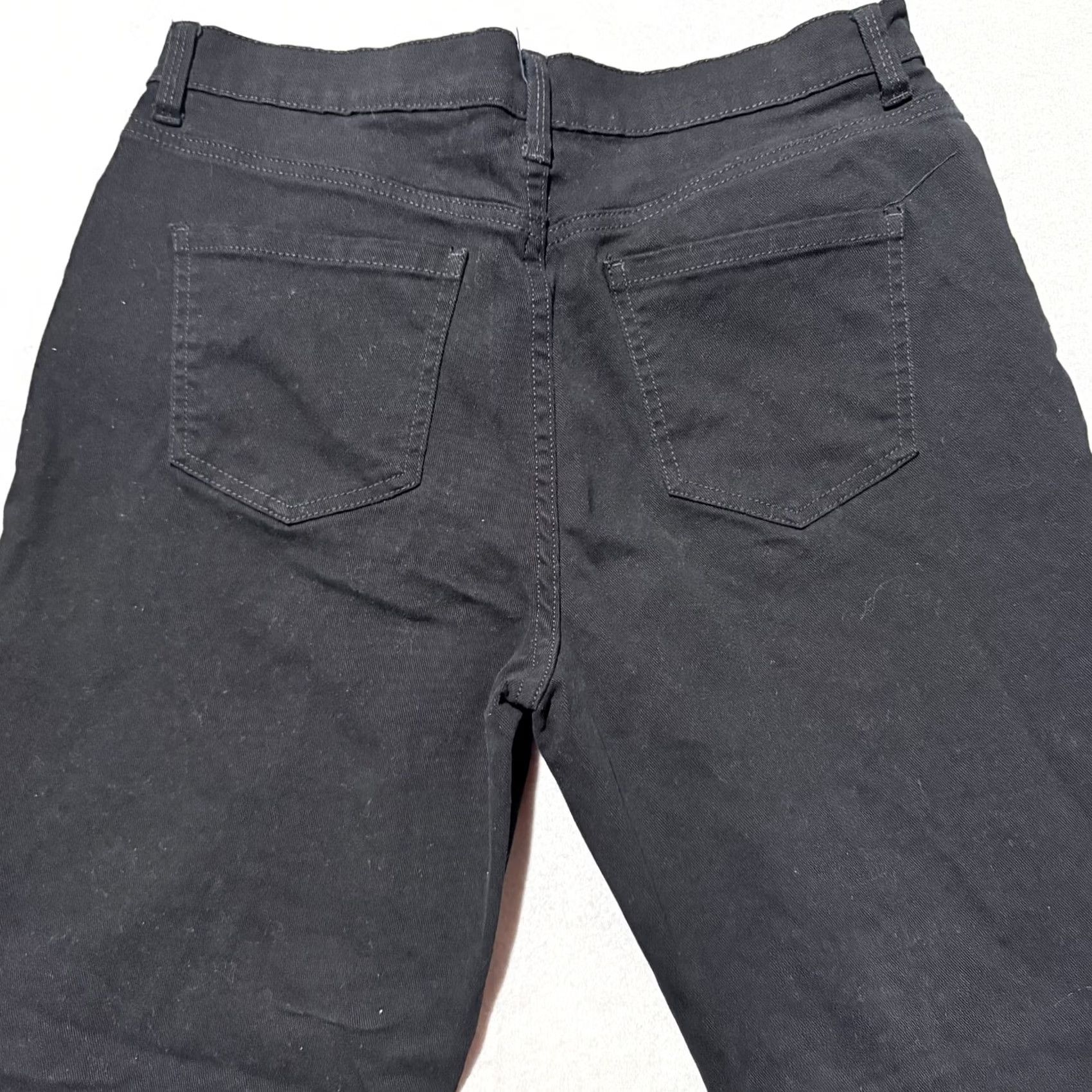 Gloria Vanderbilt Gloria Vanderbilt Amanda Jeans Womens Black Denim Stretch Mid Rise Straight - 12 Size 34" / US 12 / IT 48 - 4 Thumbnail