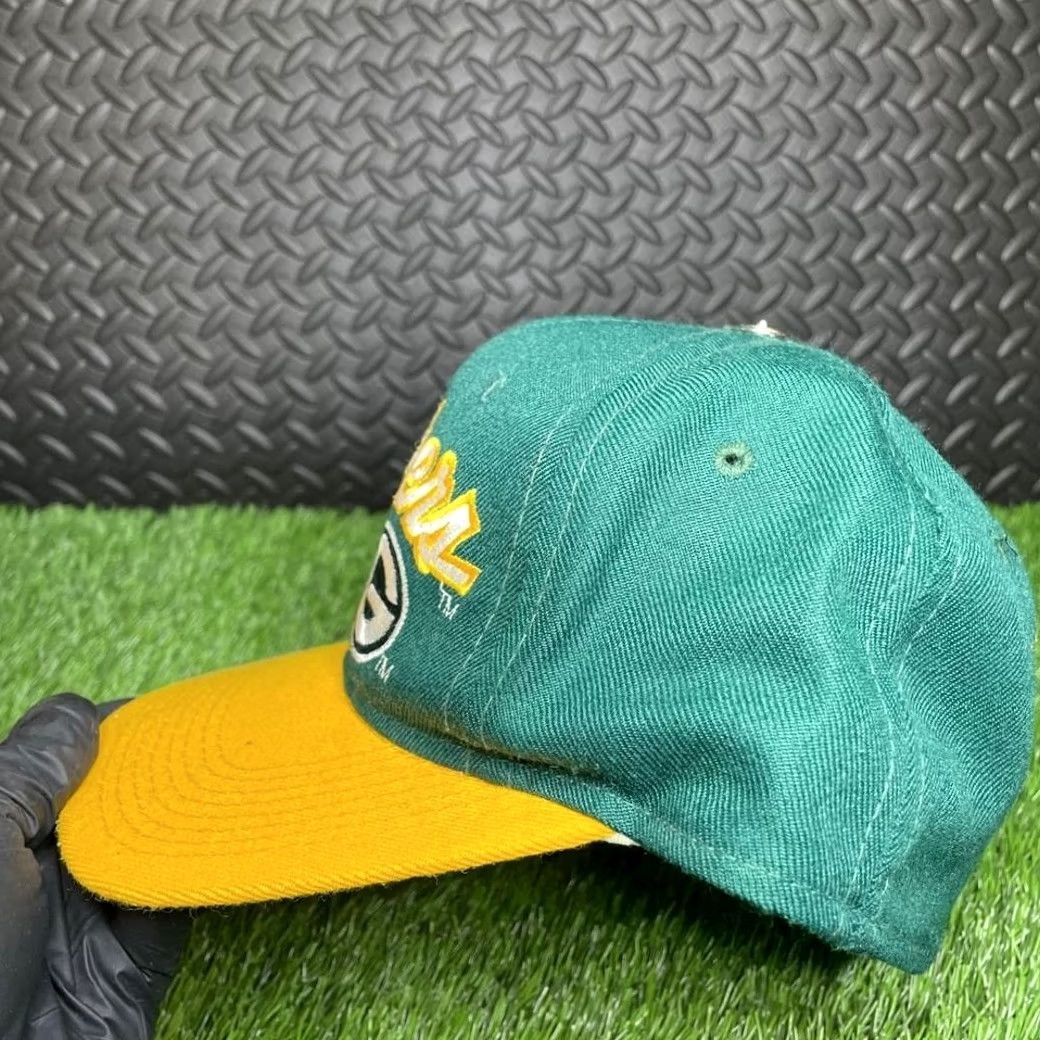 Sports Specialties VINTAGE Green Bay Packers Hat NFL Men's One Size 6 7/8 Green Yellow Fitted Sports Specialties Size ONE SIZE - 2 Thumbnail