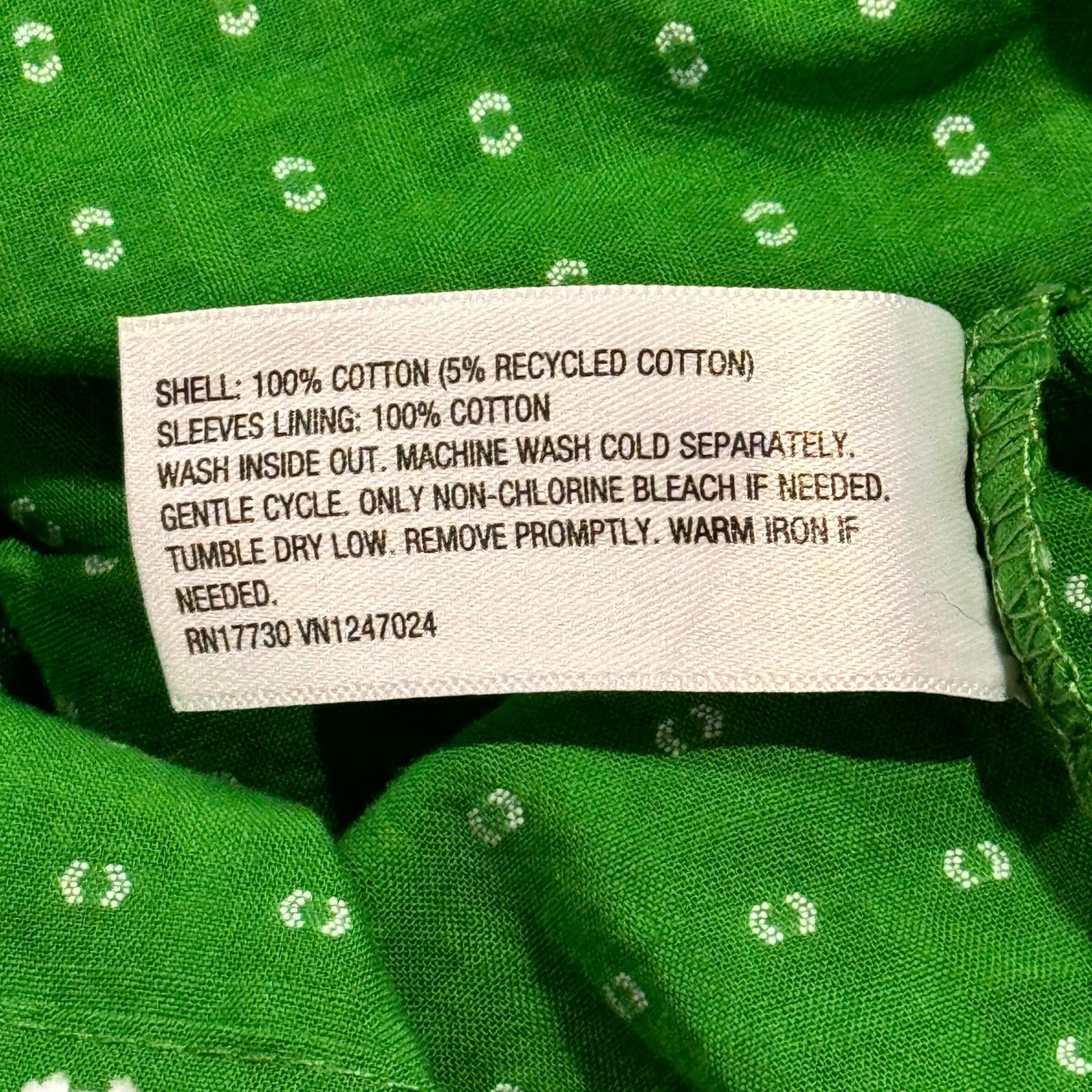 Kate Spade Kate Spade Top Puff Sleeve Swiss Dot Coquette Boho Green XXL Size XXL / US 16-18 / IT 52-54 - 4 Thumbnail