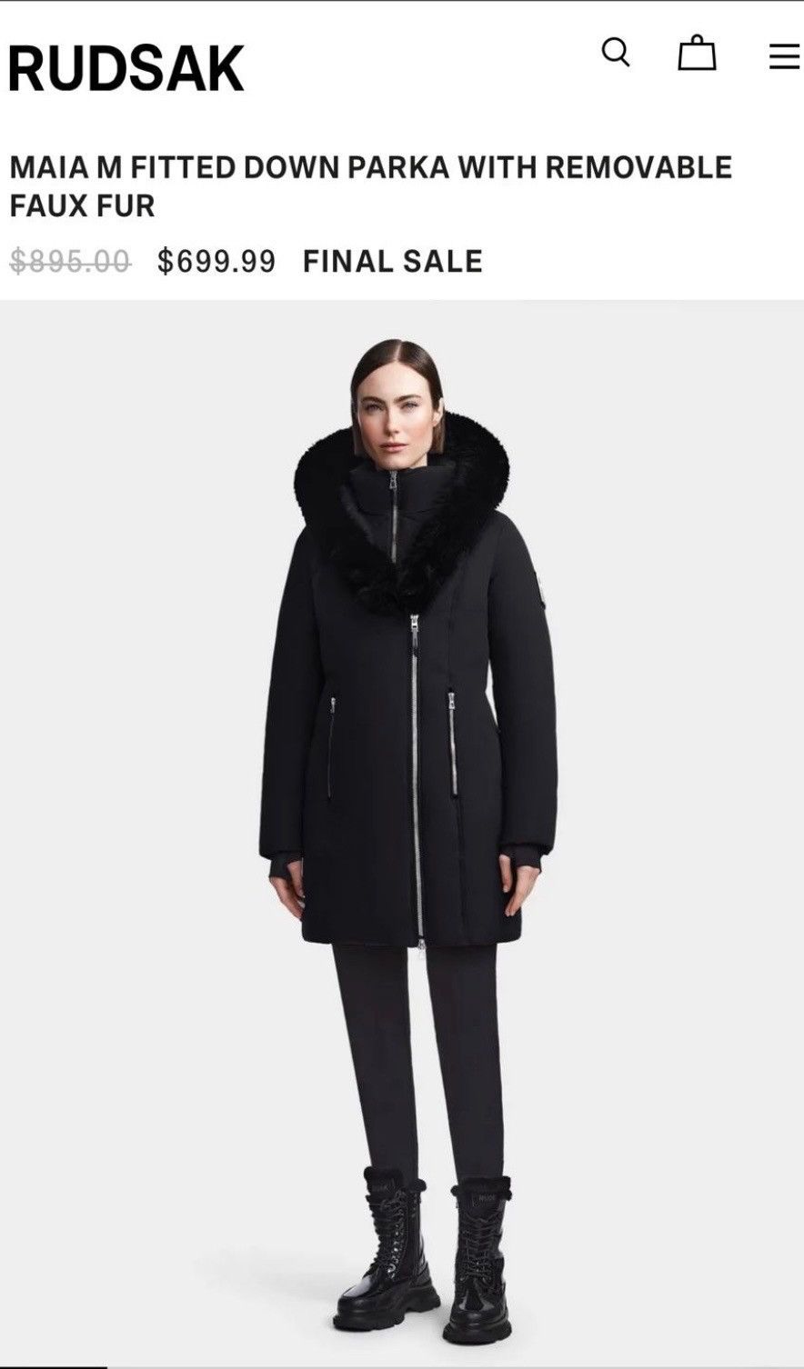 Rudsak Rudsak Maia Fitted Parka Size L / US 10 / IT 46 - 1 Thumbnail