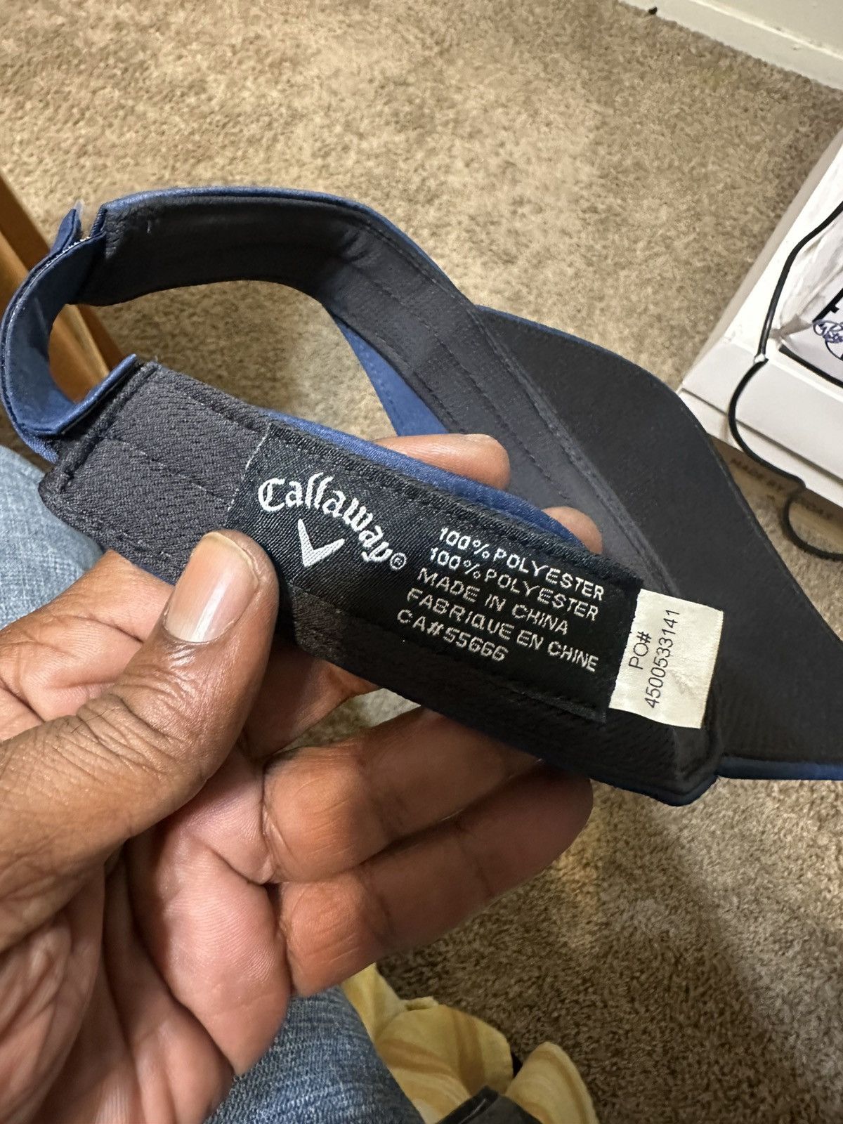 Callaway Vintage Callaway golf “triple navy island” visor 00s Size ONE SIZE - 8 Thumbnail