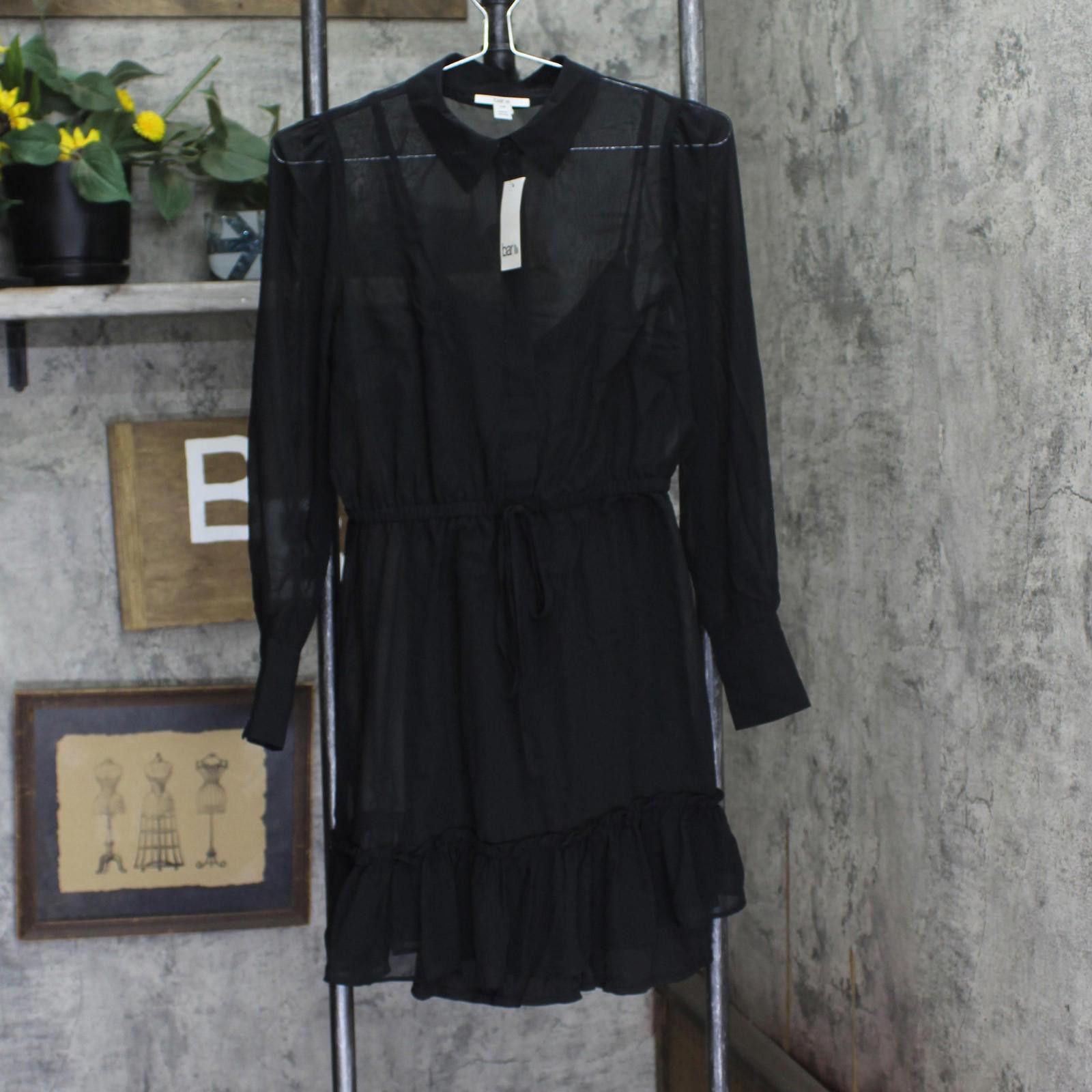 Bar III Bar Iii Collared Short Mini Dress 100118377pt Black Pm Size M / US 6-8 / IT 42-44 - 1 Thumbnail