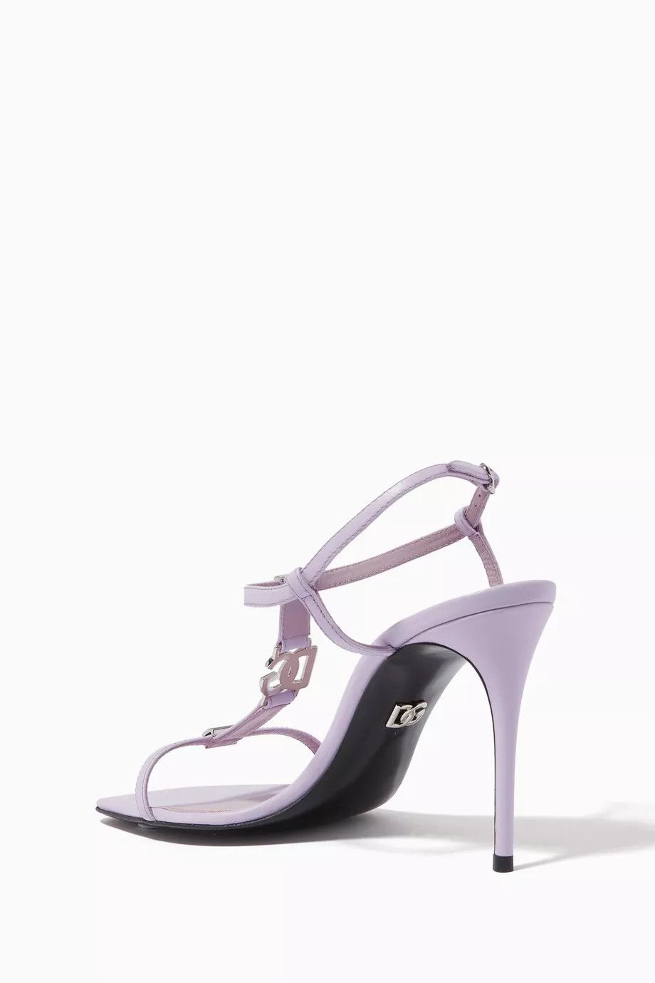 Dolce & Gabbana o1y0925 Leather Sandals in Lilac Size US 6.5 / IT 36.5 - 3 Thumbnail