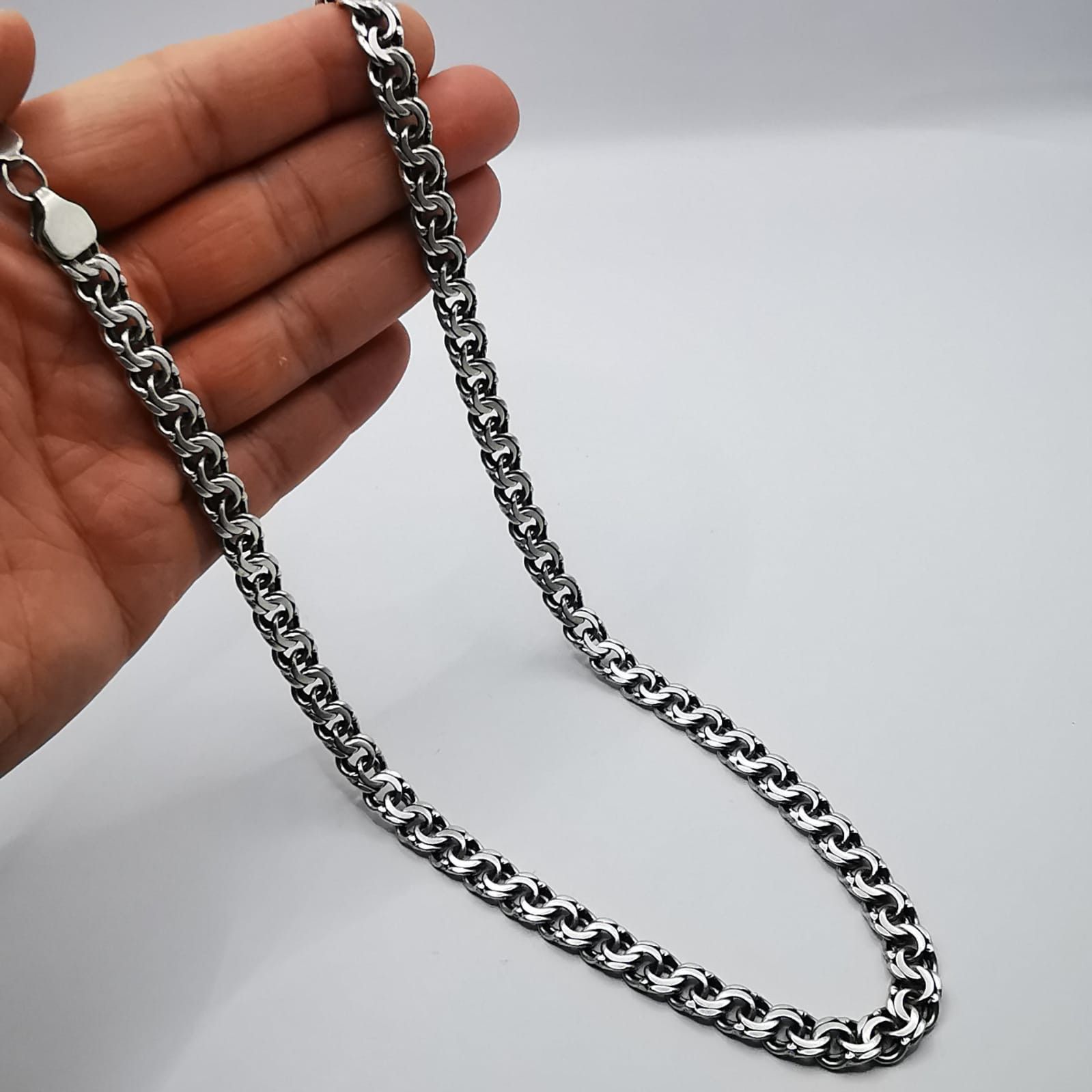 Sterling Silver Vintage Massive Chain, 925 Sterling Silver, 78,01g Size ONE SIZE - 8 Thumbnail
