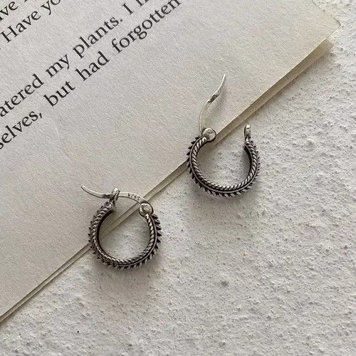 Other 100%925 silver retro punk earrings Size ONE SIZE - 3 Thumbnail