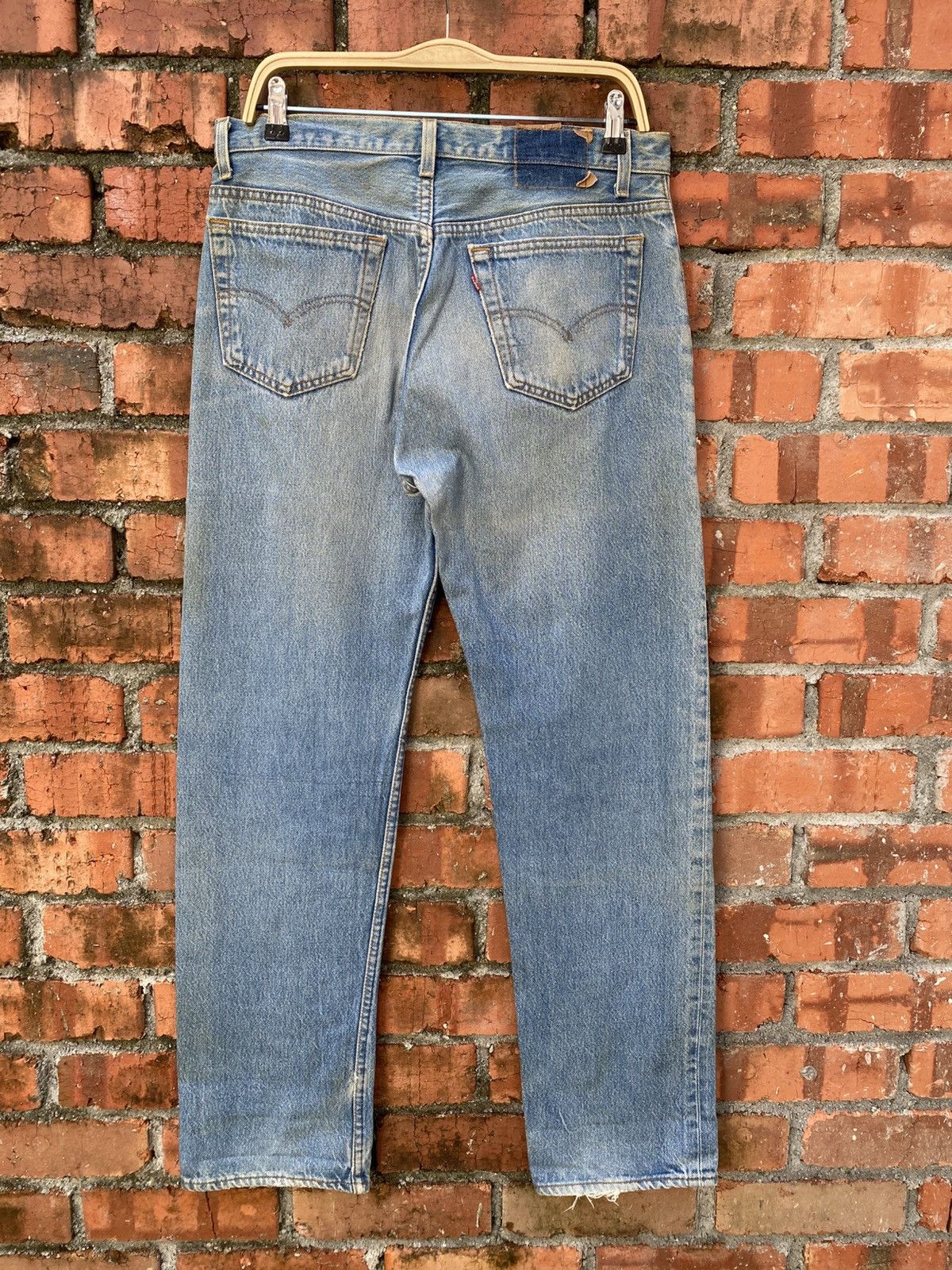 Levi's × Levi's Vintage Clothing × Vintage W34x31 vintage levi's 501 made in USA faded 90s Size US 34 / EU 50 - 2 Thumbnail