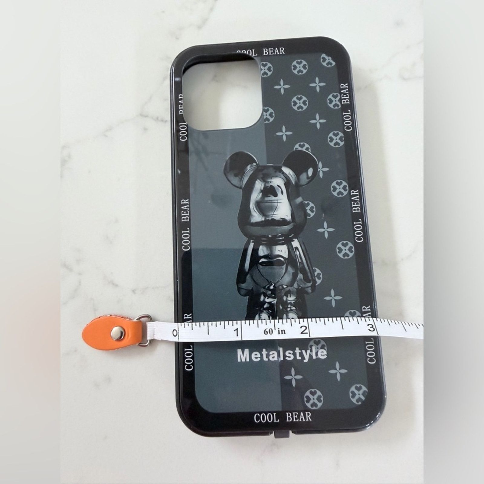 Other IPhone 13 Pro Max Metalstyle Cool Bear Black IPhone Case Size ONE SIZE - 5 Thumbnail