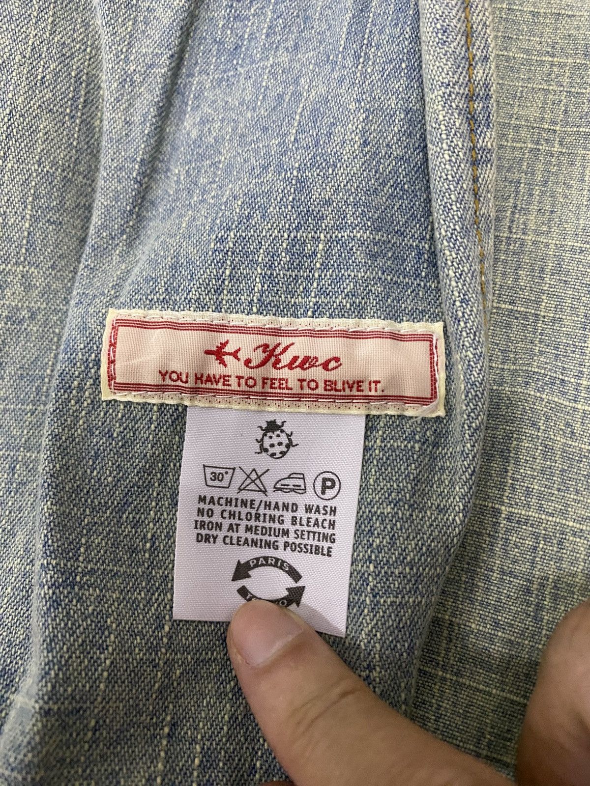 Japanese Brand Kwc symetrical zipper denim jacket Size S / US 4 / IT 40 - 5 Thumbnail