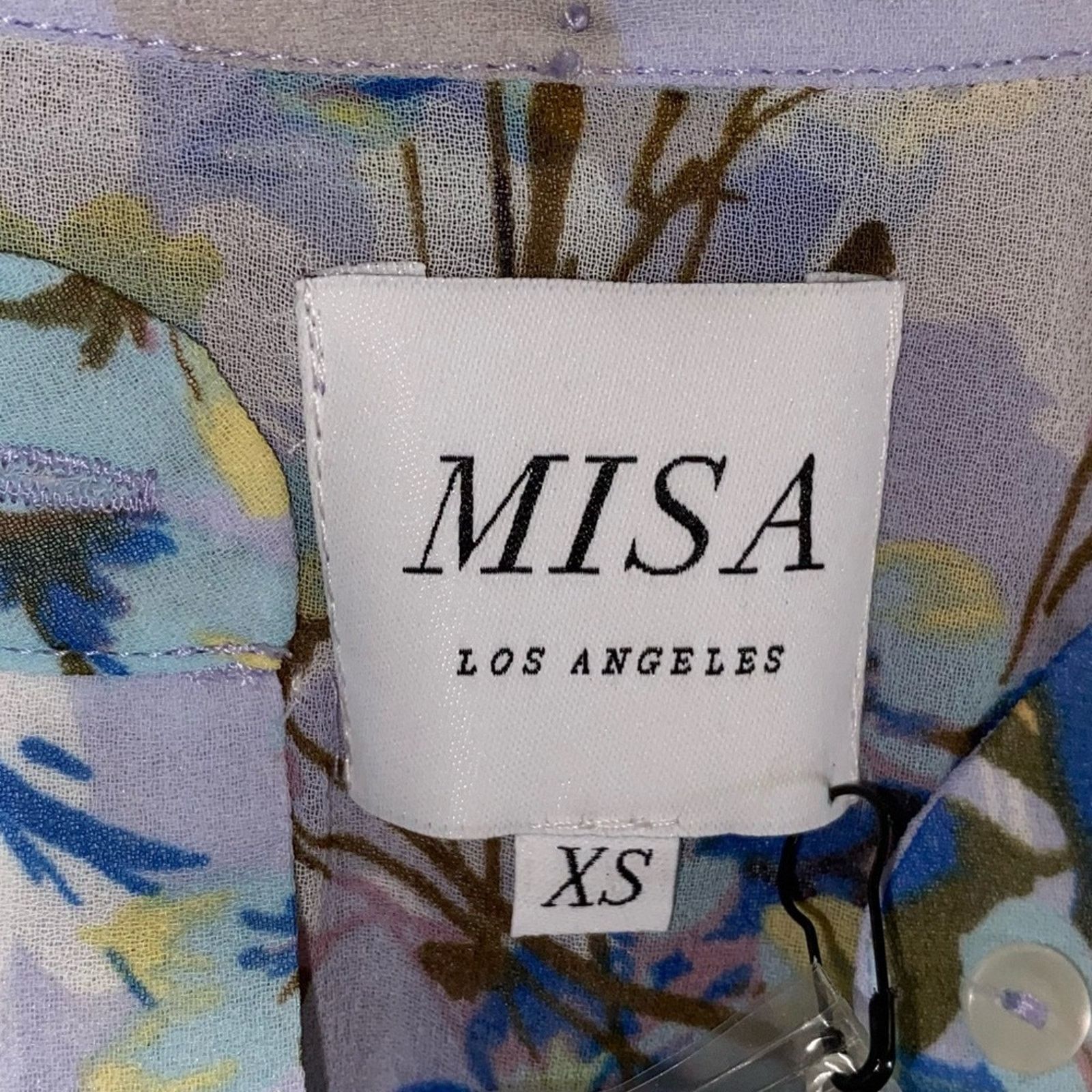 MISA Los Angeles New! $336 Misa Los Angeles Blue Floral Alona Dress XS NWT Size XS / US 0-2 / IT 36-38 - 4 Thumbnail