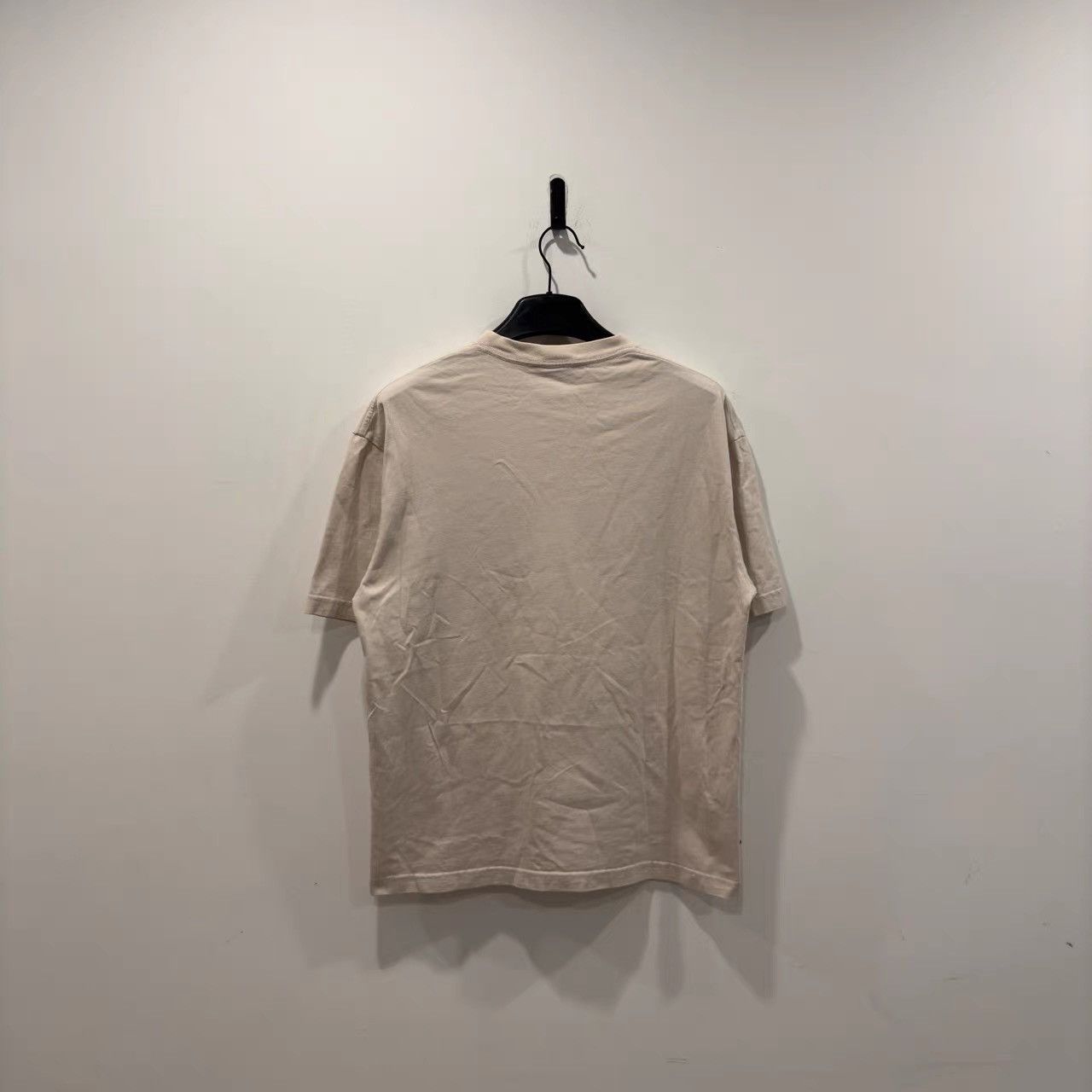 Balenciaga Balenciaga Cream Slogan Short Sleeve K28 Size US XS / EU 42 / 0 - 2 Thumbnail