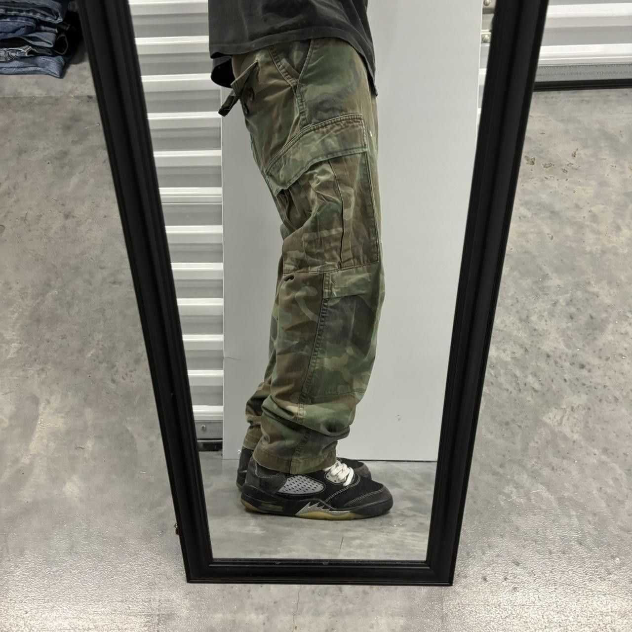 Japanese Brand × Vintage Crazy Vintage Y2K/2000s Faded Military Army Camo Skater Cargo Pants! Size US 30 / EU 46 - 2 Thumbnail