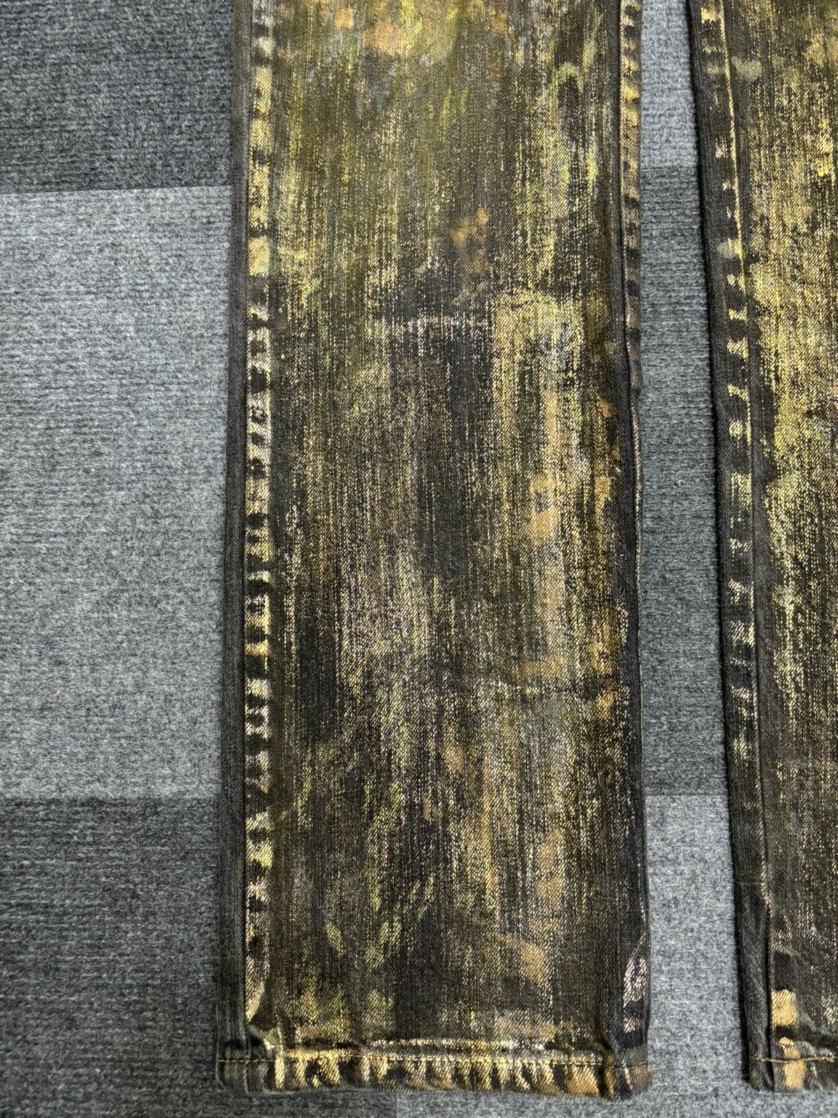 Japanese Brand 💥ONE ON GRAILED💥ARCHIVAL RARE PPFM CHAOS PAINT DENIM F457 Size US 32 / EU 48 - 8 Thumbnail