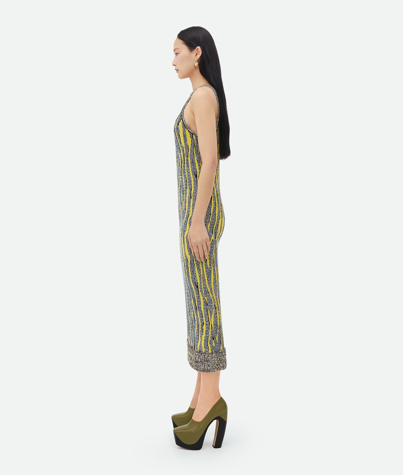 Bottega Veneta o1n1vont0325 Animal Jacquard Dress in Multicolor Size S / US 4 / IT 40 - 2 Thumbnail