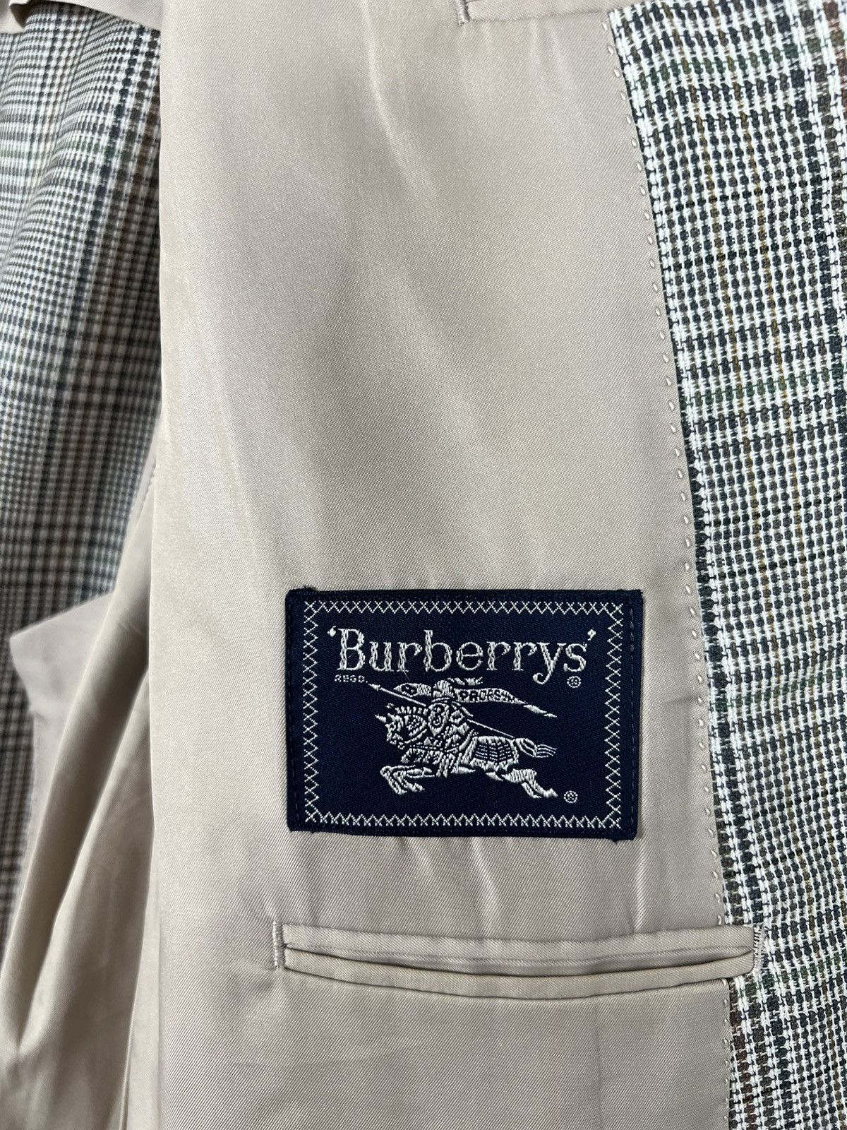 Burberry 90s Vintage Burberrys Wool Mohair Old Money Blazer Jacket Size US M / EU 48-50 / 2 - 7 Thumbnail
