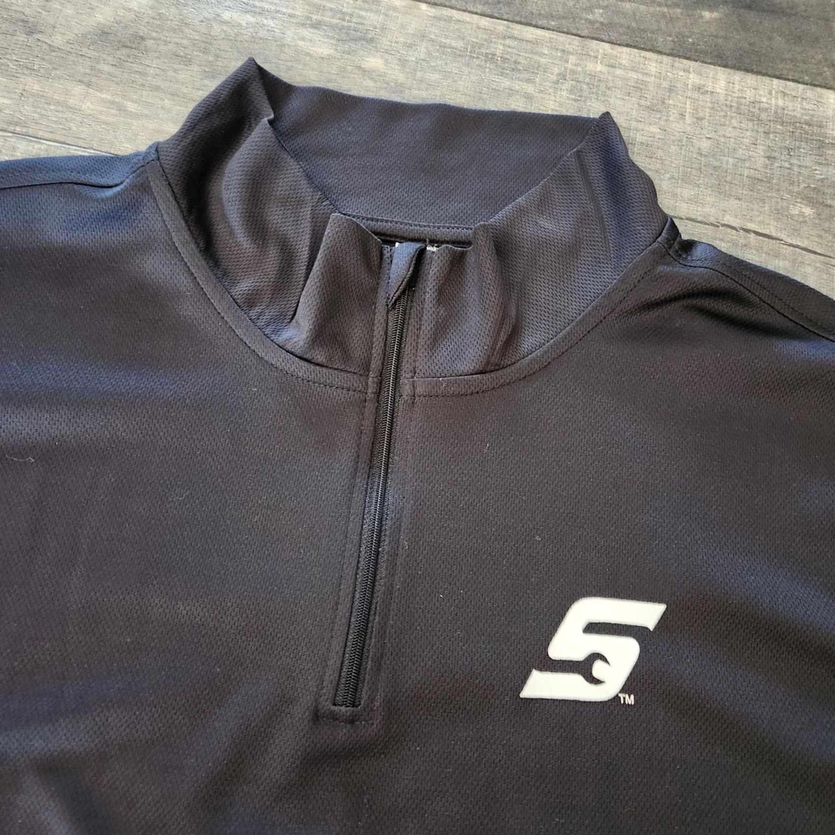 Vintage Snap-On Tools Pullover Mens XL Black 1/4 Zip Performance Lightweight Size US XL / EU 56 / 4 - 5 Thumbnail